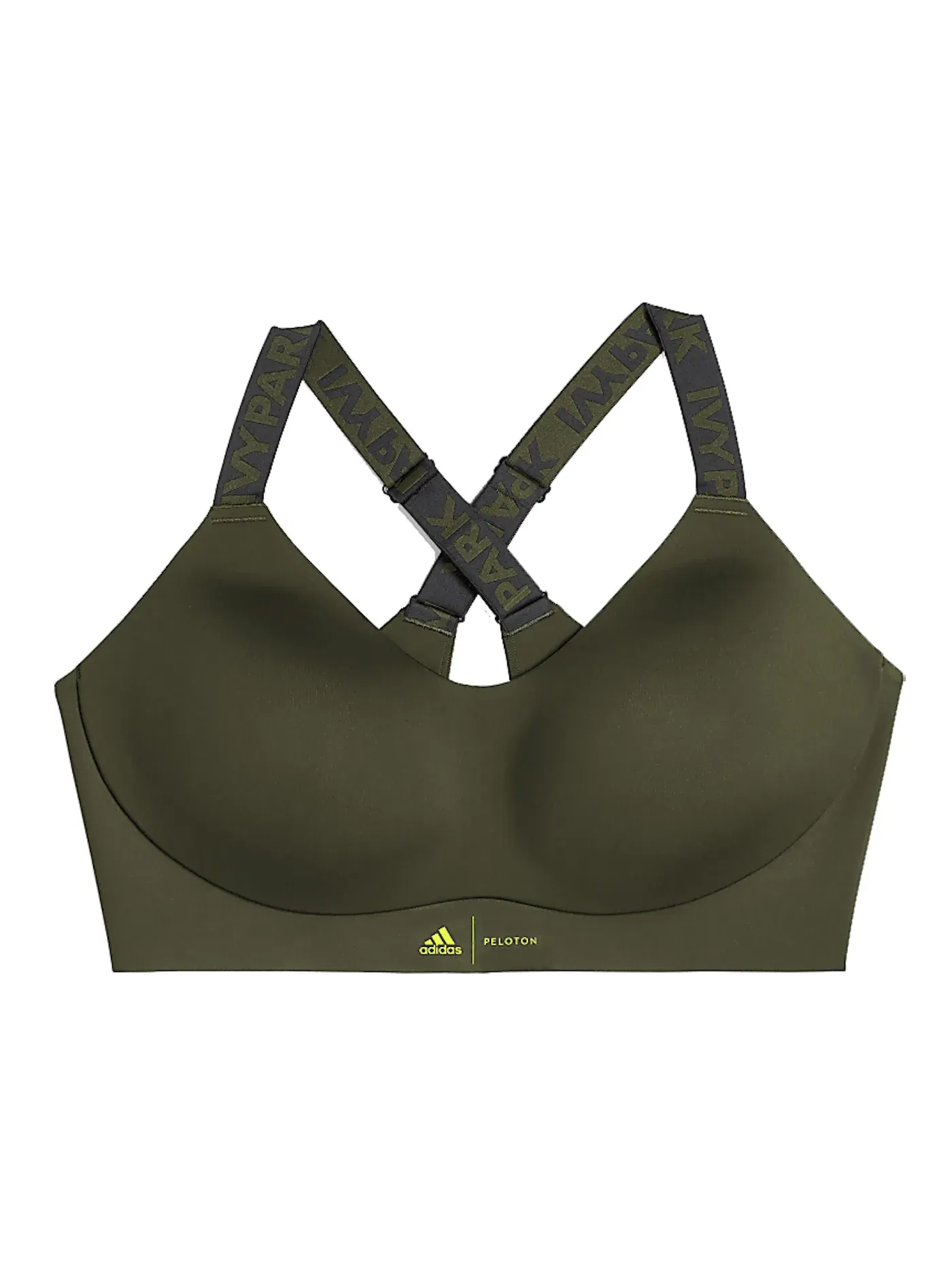 Женский бюстгальтер Tape Bra (Plus Size) Adidas — изображение 1 из 2, оливковый/черный