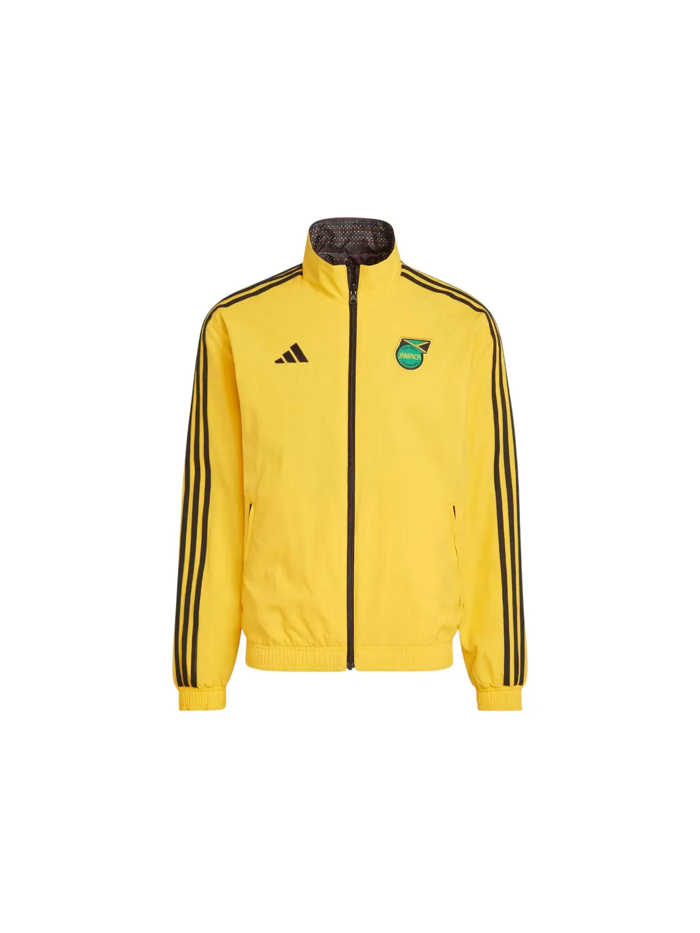 Мужская куртка двусторонняя с принтом Adidas x Wales Bonner Jamaica Anthem Reversible Jacket — изображение 1 из 2