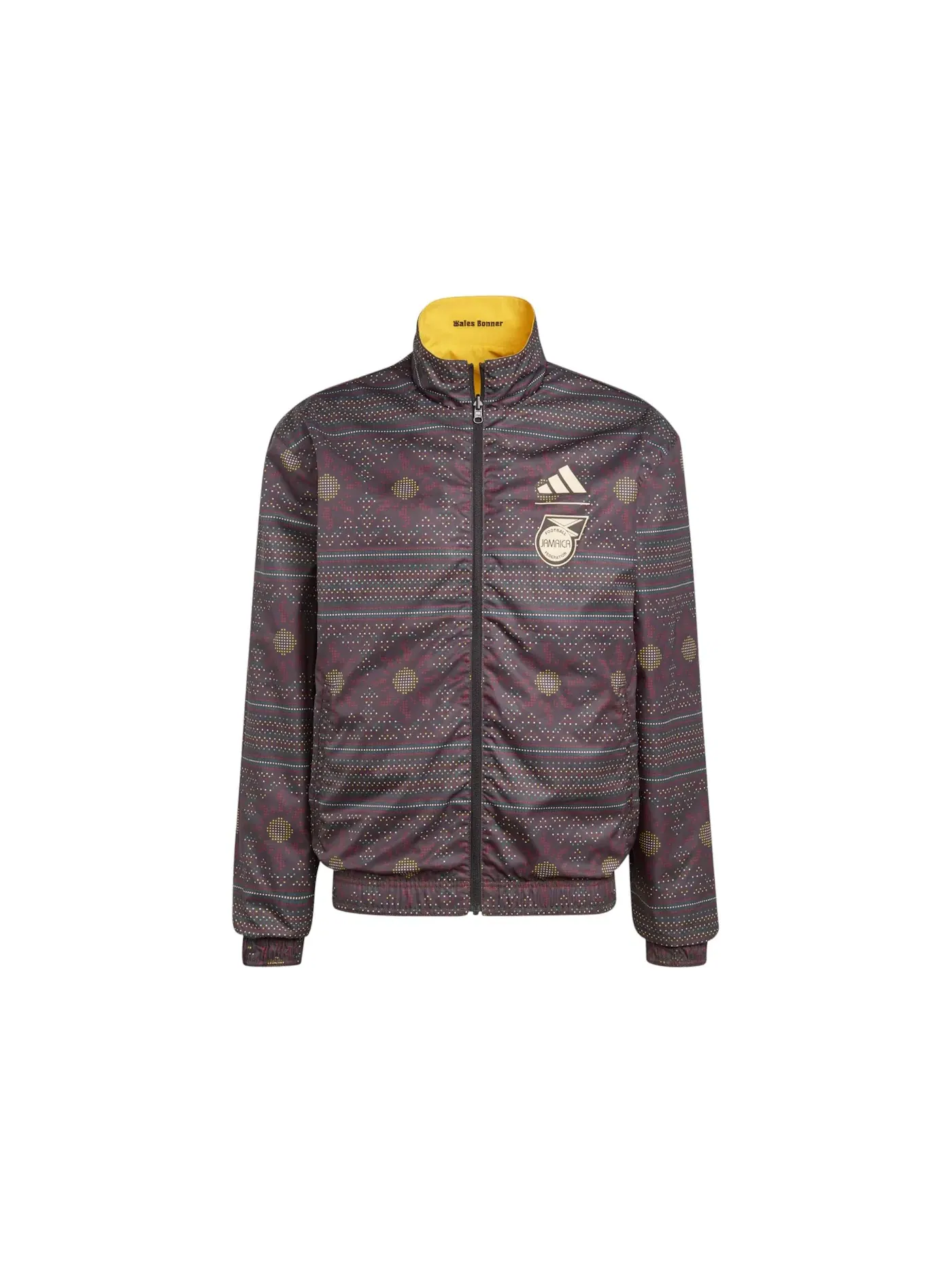 Мужская куртка двусторонняя с принтом Adidas x Wales Bonner Jamaica Anthem Reversible Jacket — изображение 2 из 2