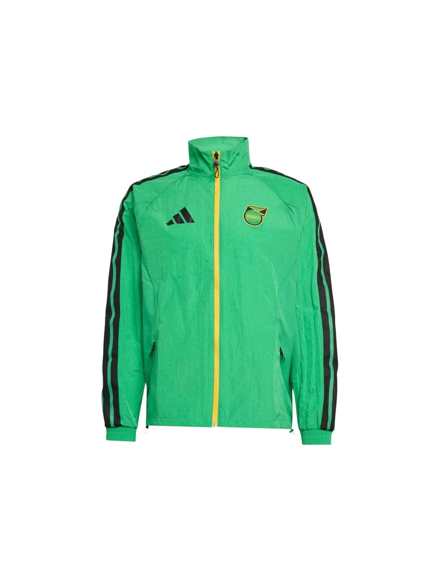 Мужская куртка с принтом Jamaica Bob Marley Home Anthem Adidas — изображение 1 из 1, зеленый