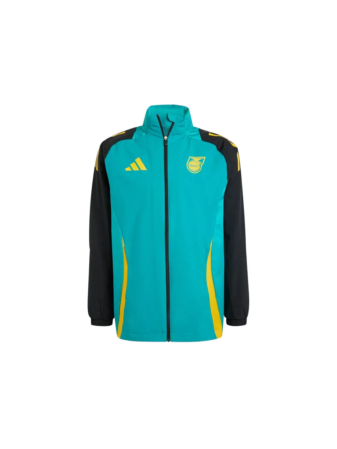 Мужская куртка с длинным рукавом Jamaica Tiro 24 All-Weather Jacket Adidas — изображение 1 из 1, зеленый черный