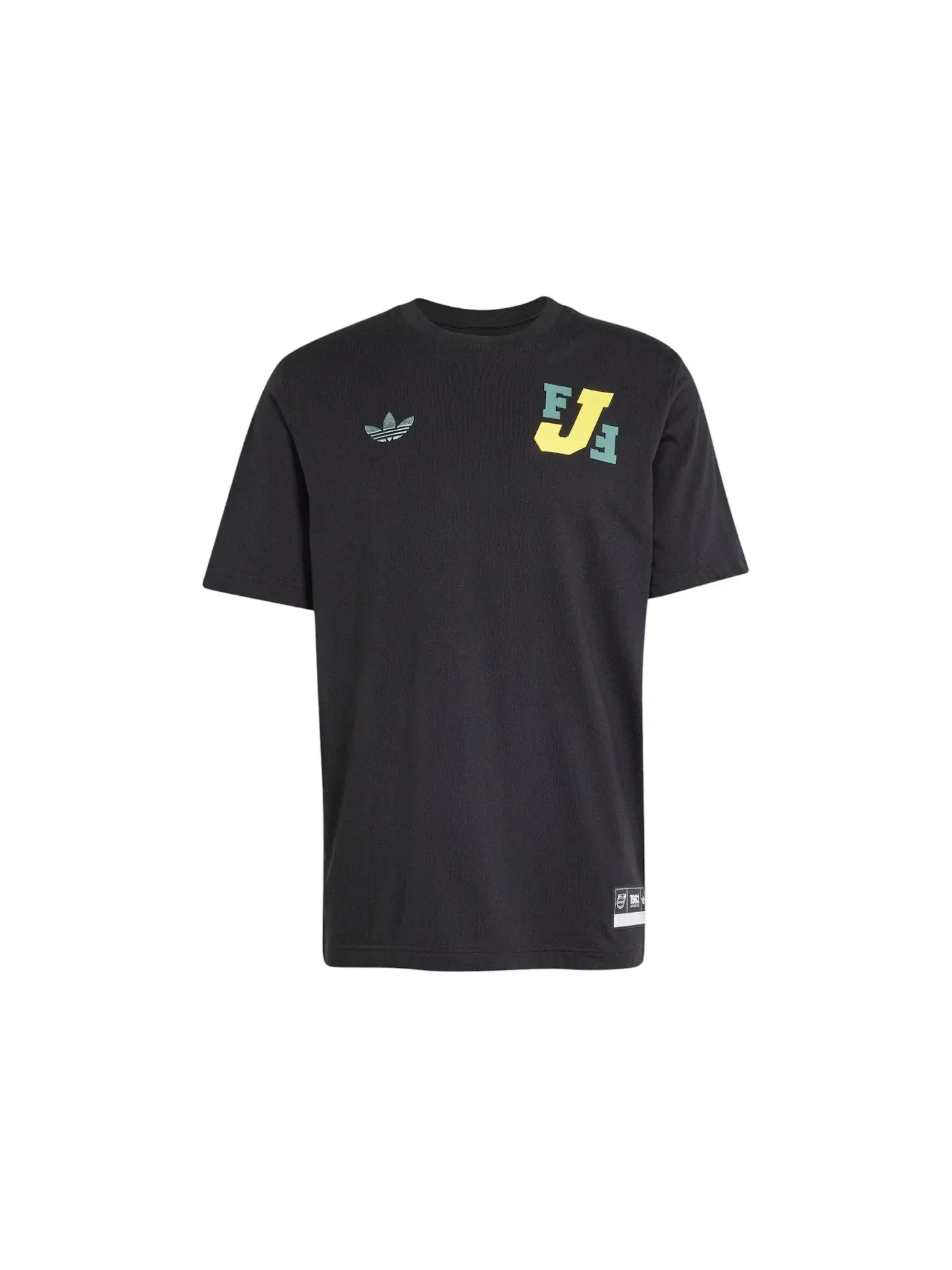 Мужская футболка с принтом Adidas Jamaica Vrct T-Shirt — изображение 1 из 1, черный