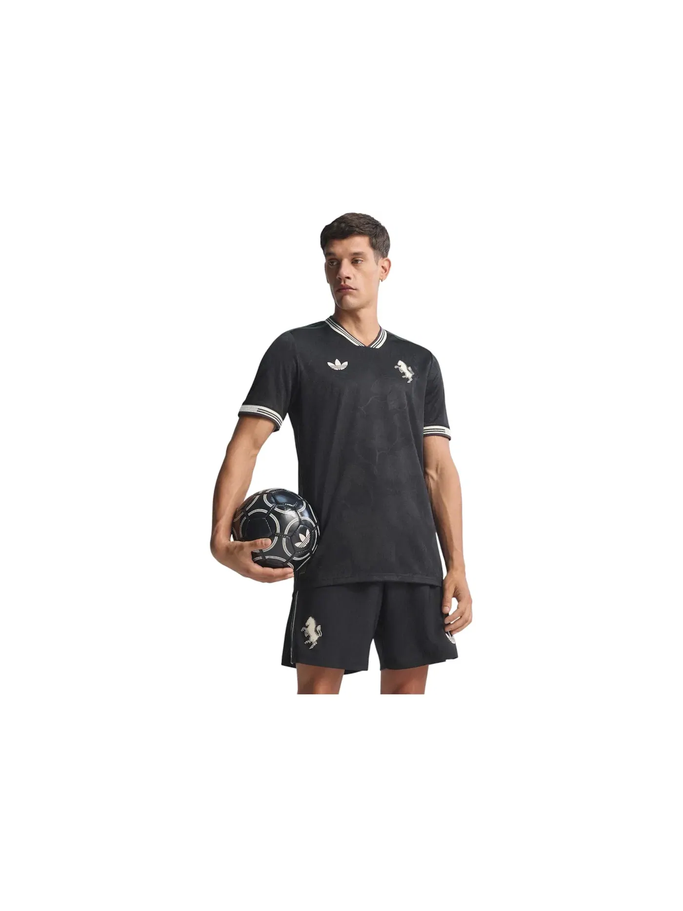 Мужская футбольная джерси с длинным рукавом Jersey Adidas — изображение 1 из 1, черный