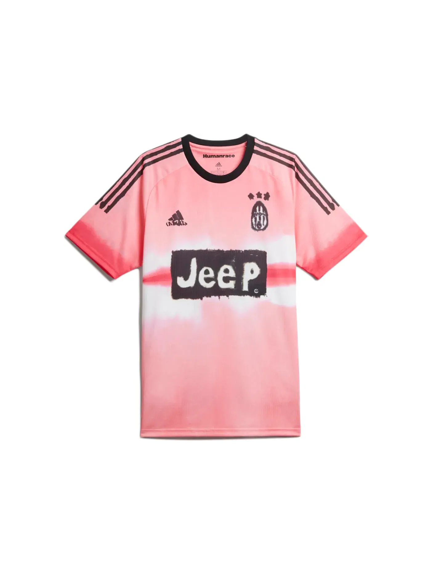 Мужская футбольная джерси Adidas Juventus Human Race Jersey — изображение 1 из 2, розовый/черный