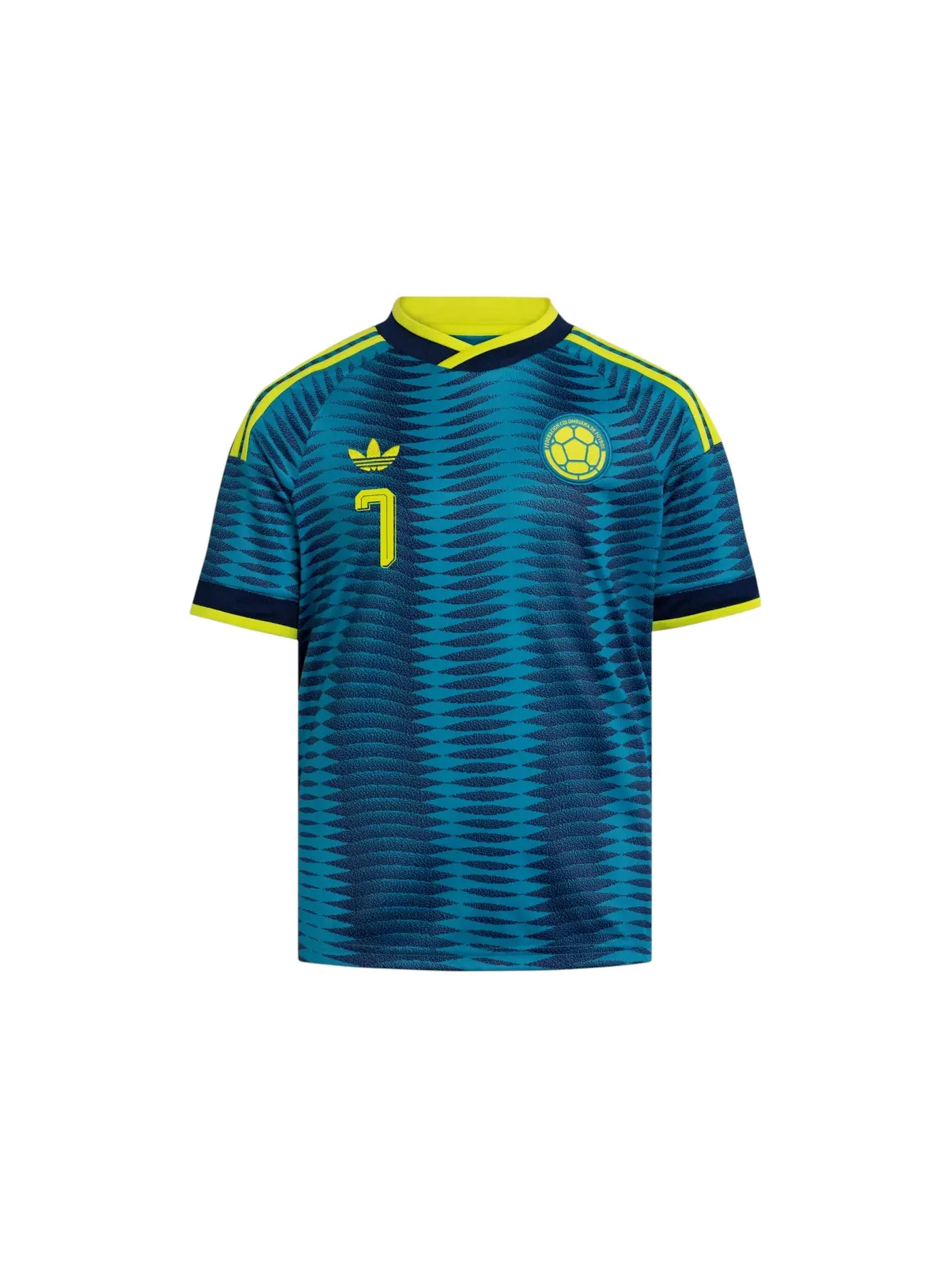 Детская футбольная джерси Adidas Kids Colombia 26 Away Diaz — изображение 1 из 1, темно-синий