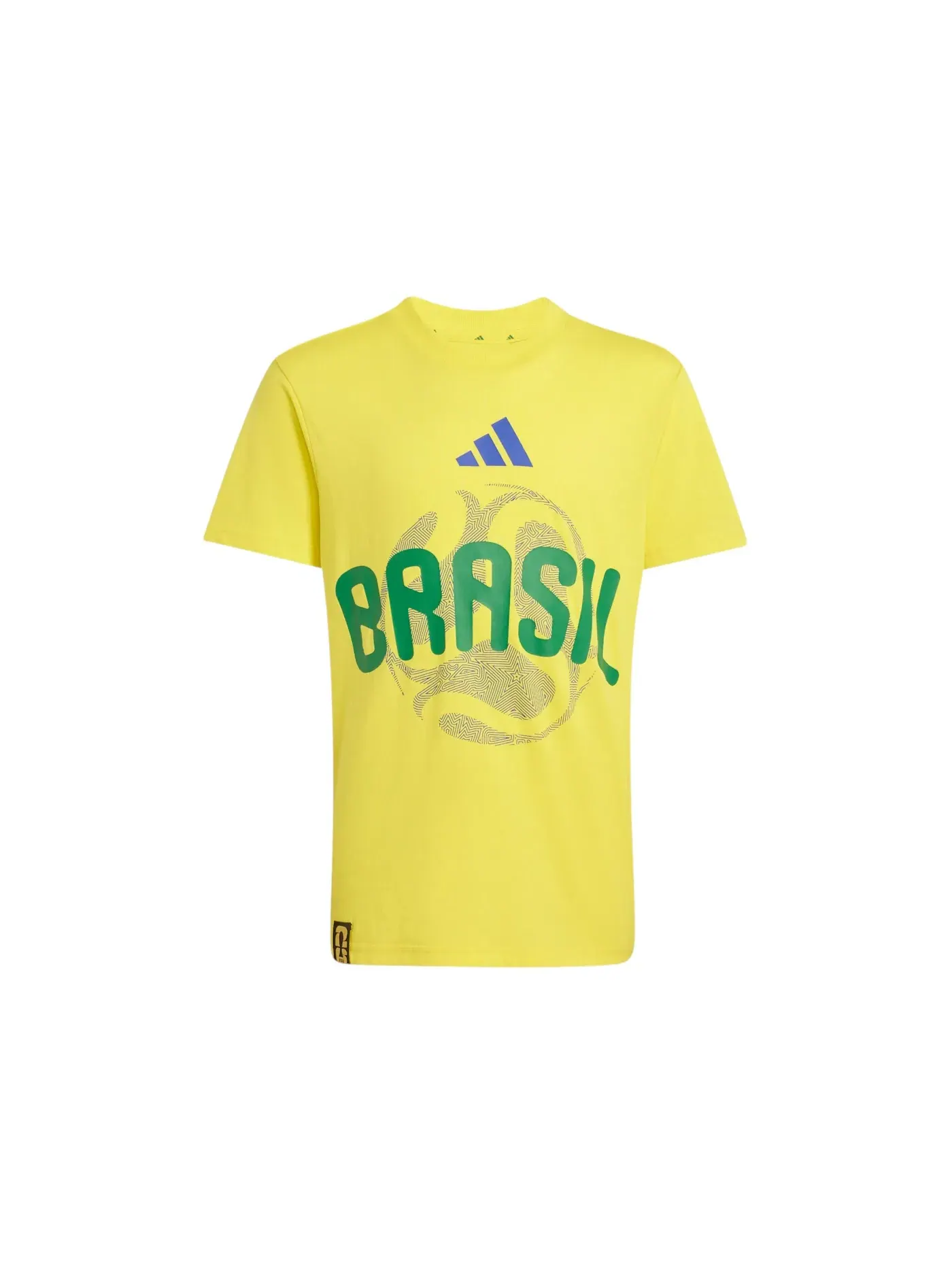 Детская футболка с принтом T-Shirt Adidas — изображение 1 из 1, яркий желтый