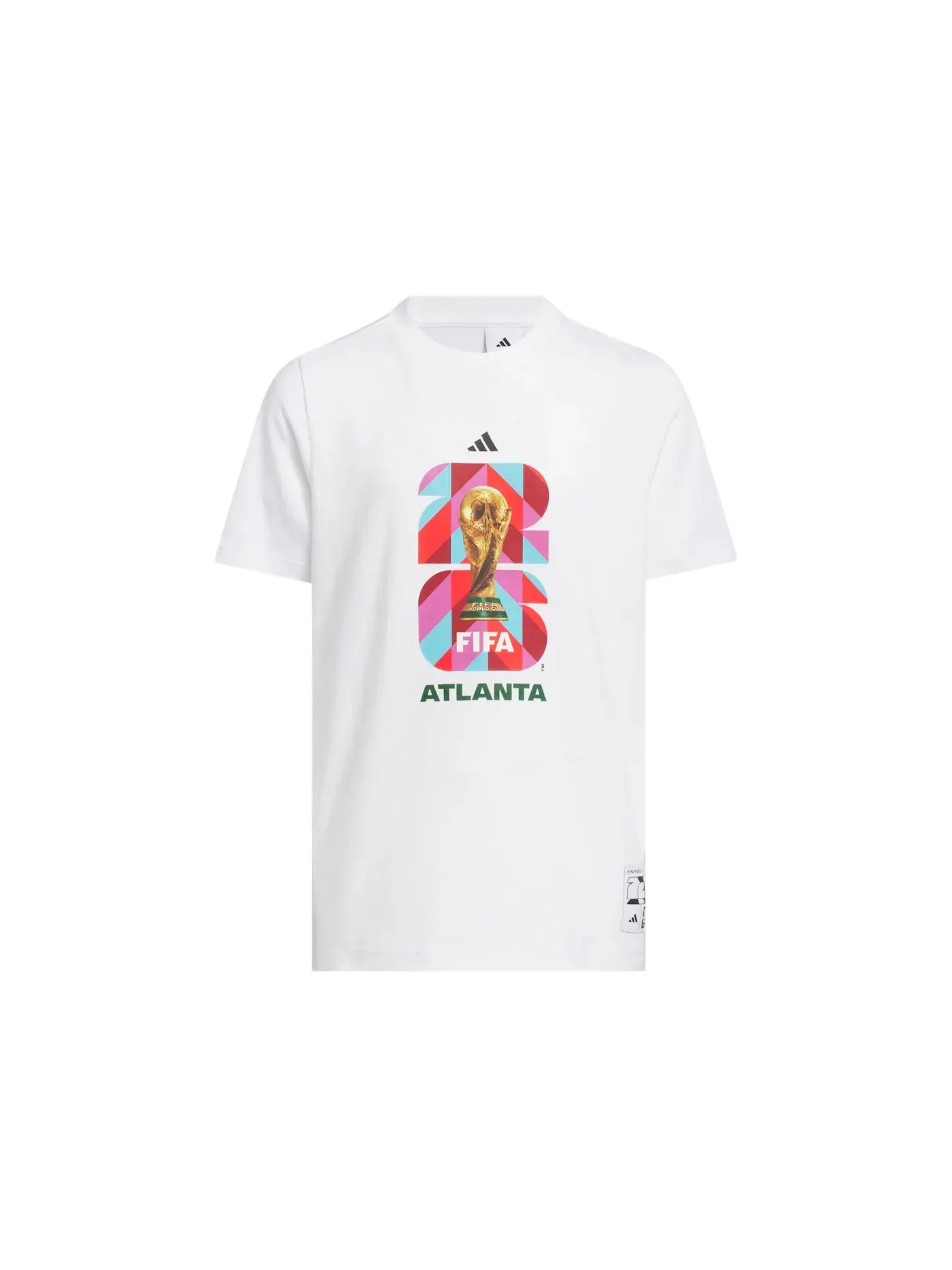 Детская футболка с принтом FIFA World Cup 26 Atlanta T-shirt Adidas — изображение 1 из 1, белый