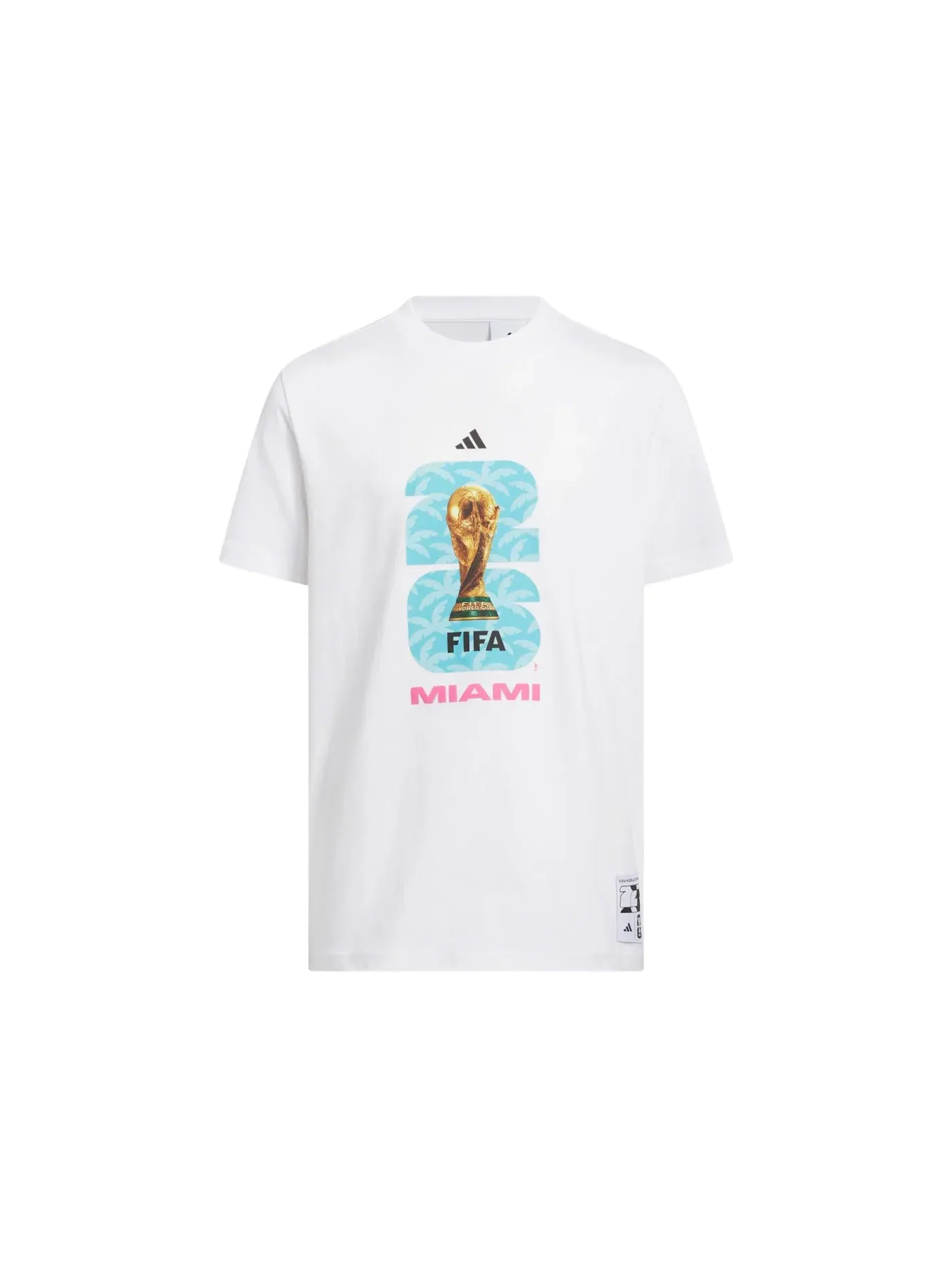 Детская футболка с принтом FIFA World Cup 26 T-shirt Adidas — изображение 1 из 1, белый