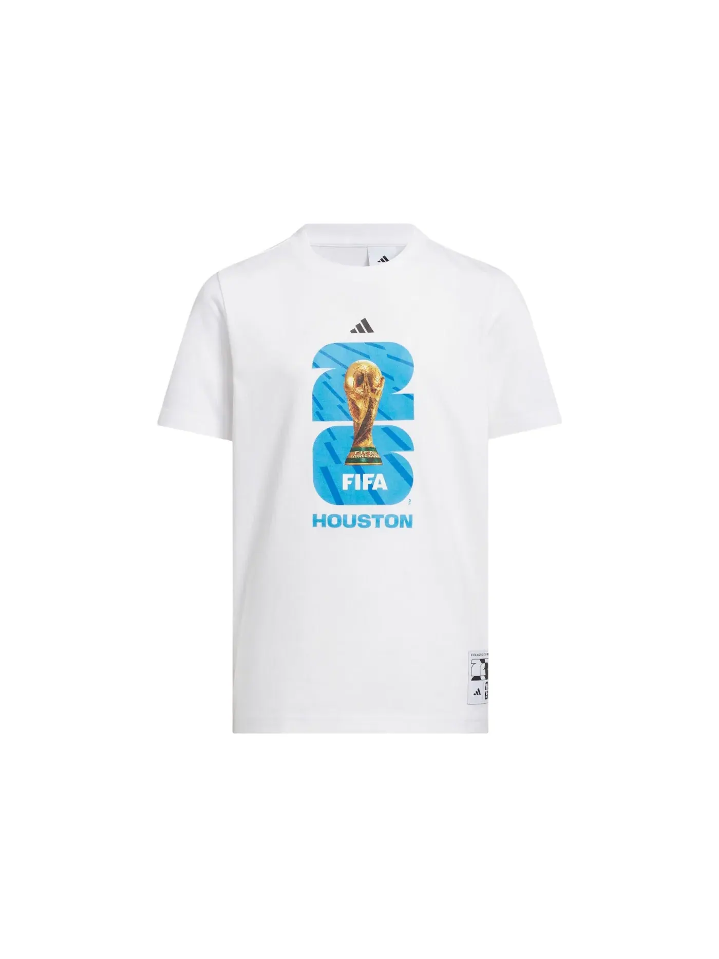 Детская футболка с принтом FIFA World Cup 26 Houston T-shirt Adidas — изображение 1 из 1, белый