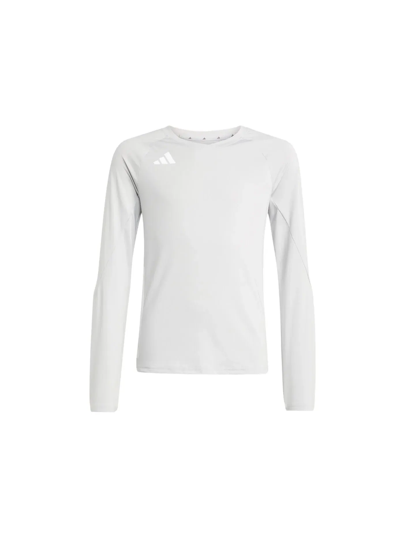 Детская футболка с длинным рукавом Jersey Adidas — изображение 1 из 1, светлый серый