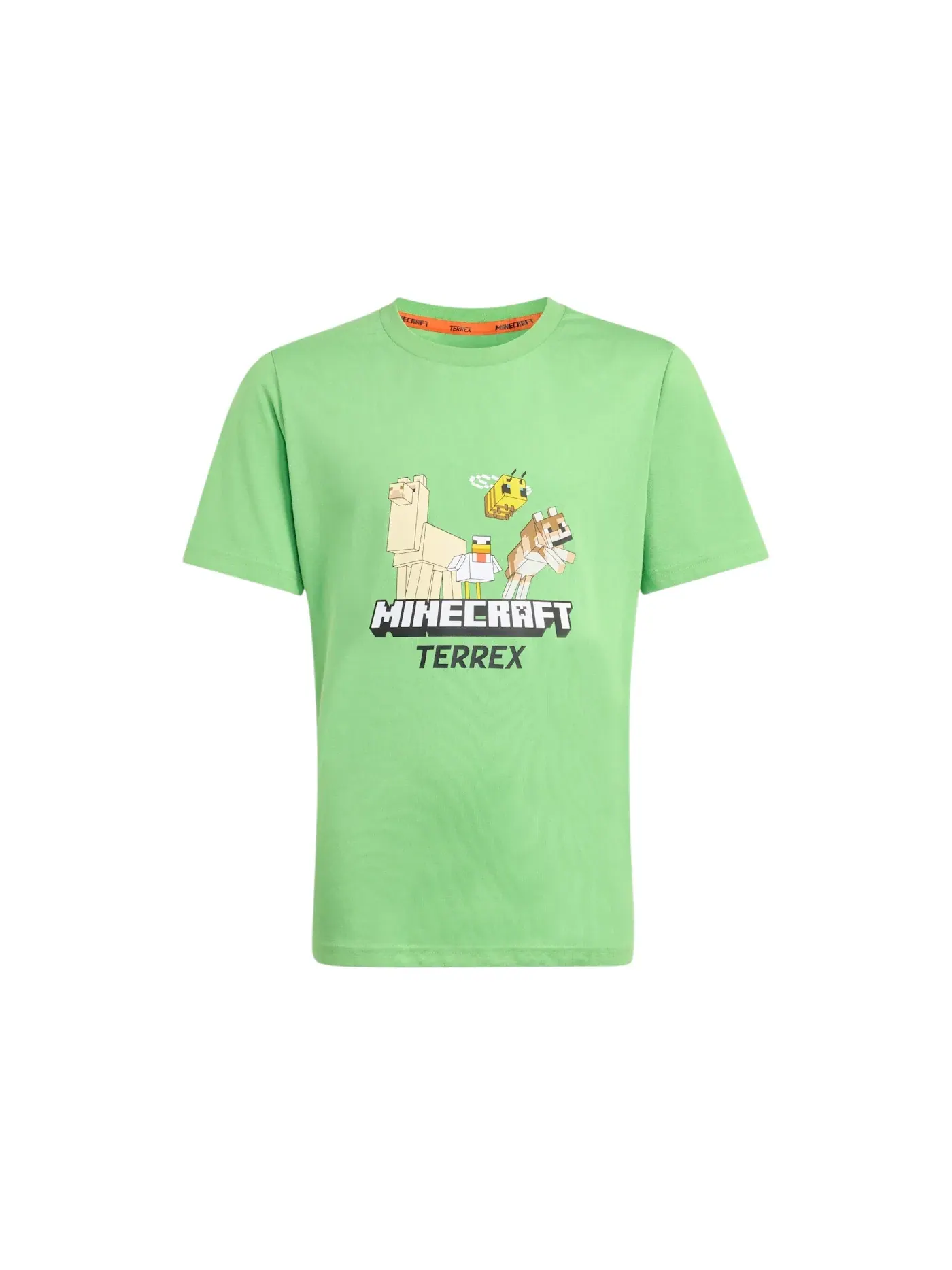 Детская футболка с принтом Adidas Minecraft Terrex T-Shirt, Semi Lucid Lime — изображение 1 из 1