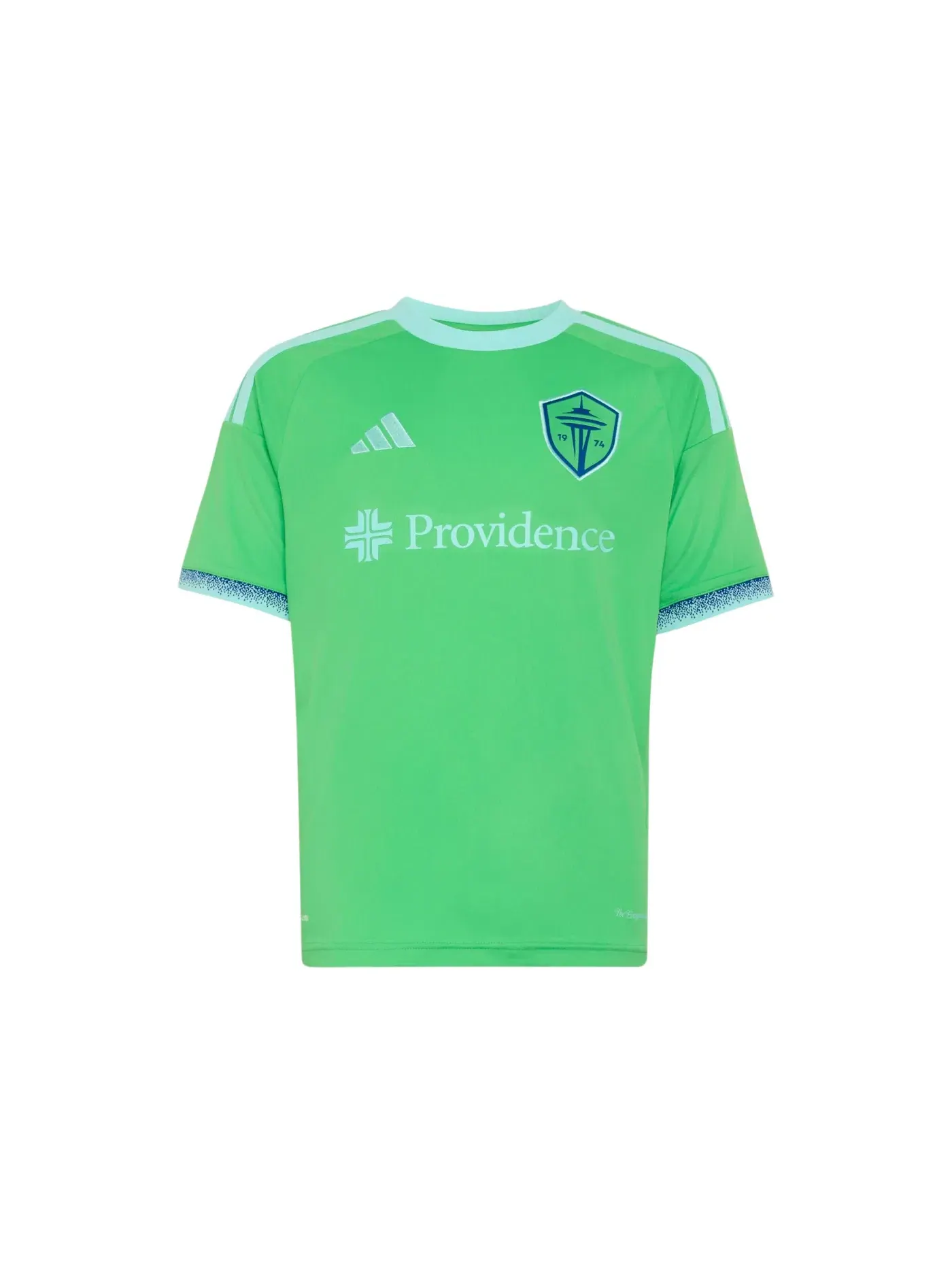 Детская футбольная футболка с длинным рукавом Jersey Adidas, Semi Solar Lime — изображение 1 из 1