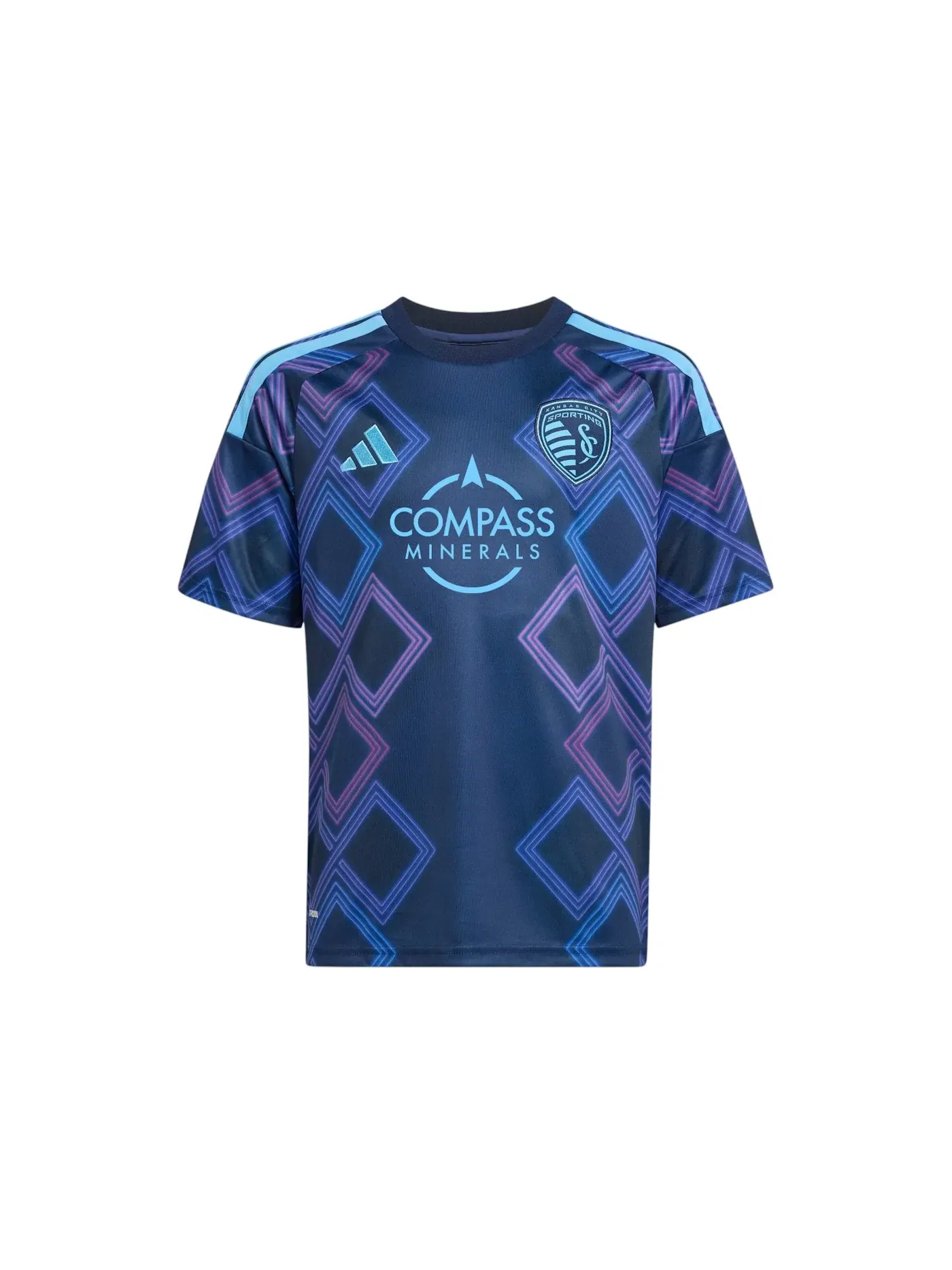 Детская футбольная джерси с дизайном Jersey Adidas — изображение 1 из 1, индиго