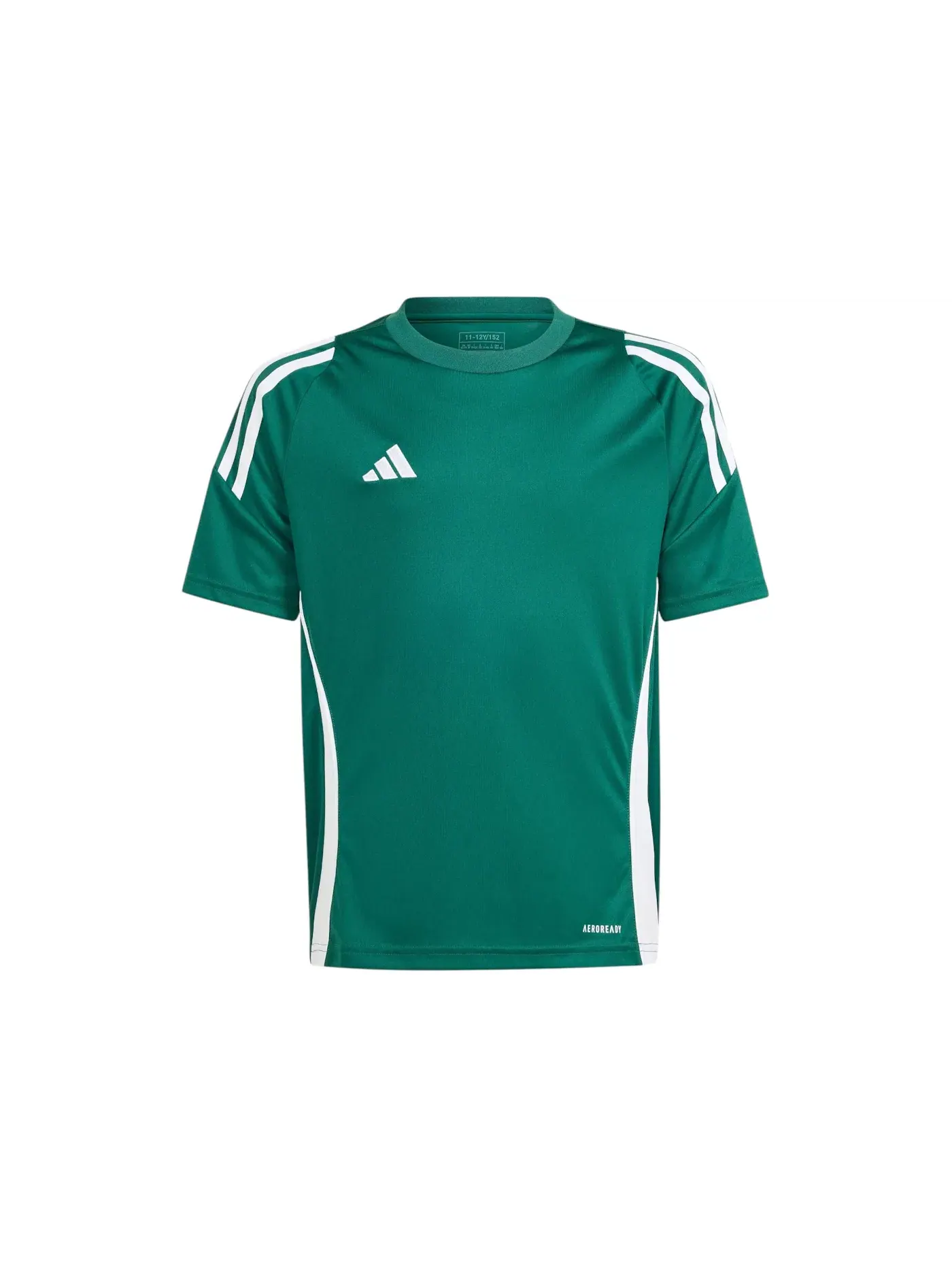 Детская футболка с длинным рукавом Jersey Adidas — изображение 1 из 1, темный зеленый/белый