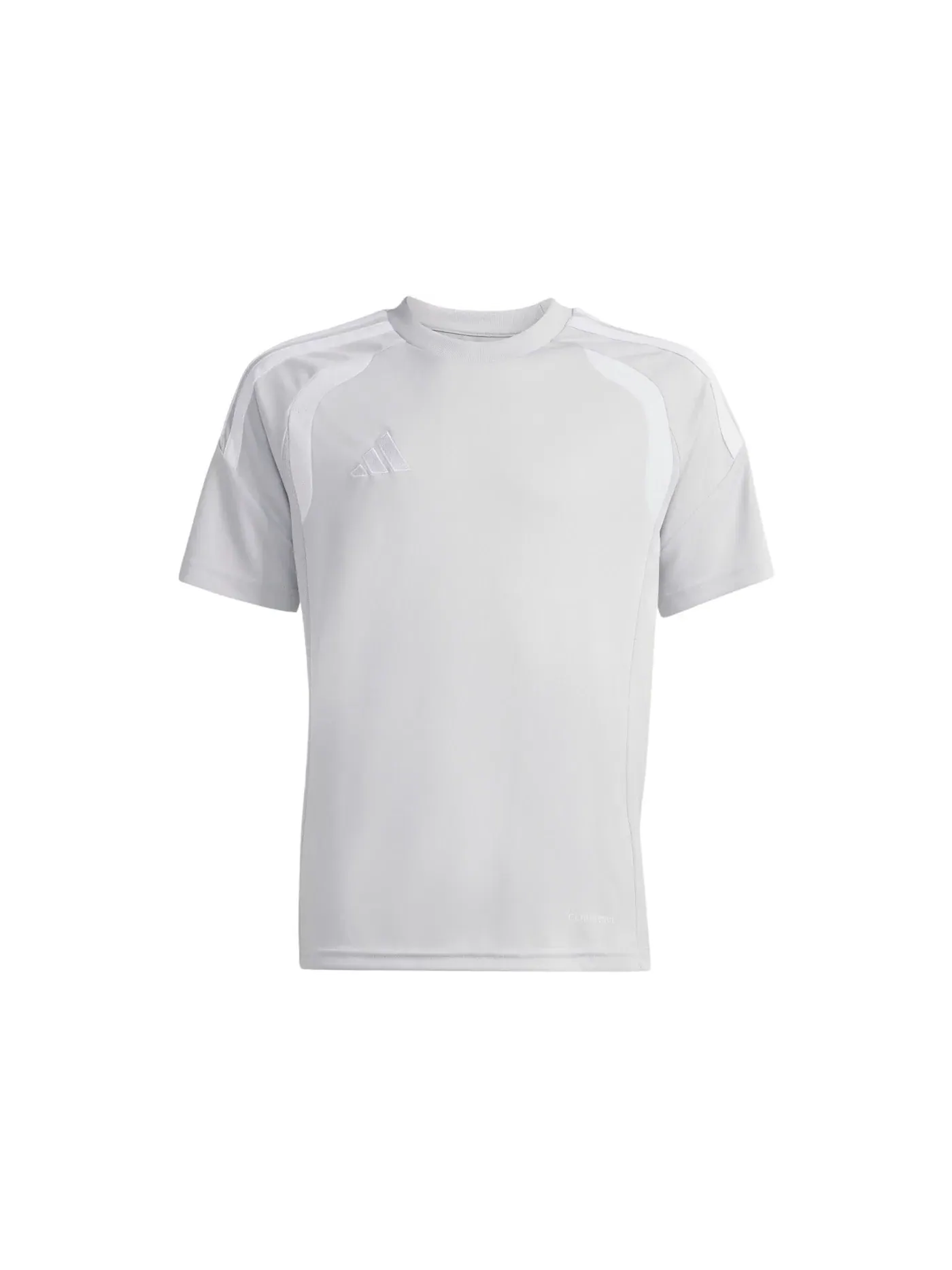 Детская футболка с длинным рукавом Jersey Adidas — изображение 1 из 1, светлый серый/белый