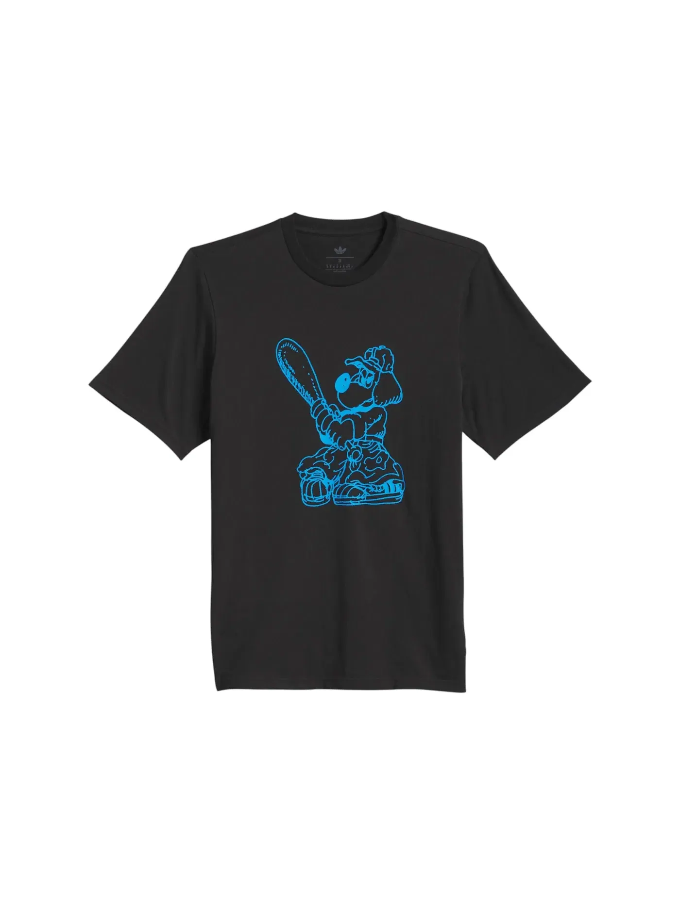 Детская футболка с принтом Adidas Tee — изображение 1 из 1, черный/синий