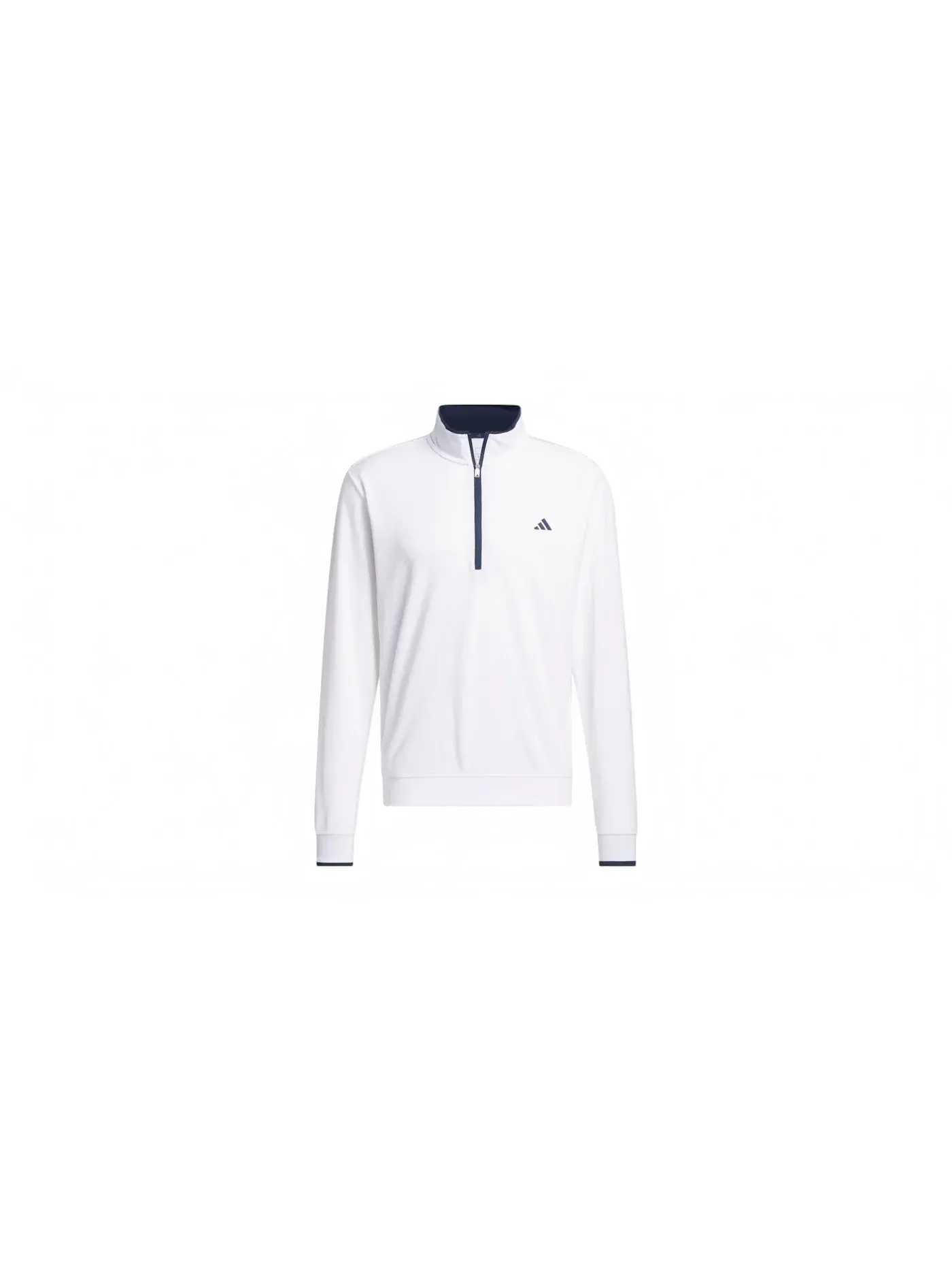 Мужская толстовка с длинным рукавом и полумолнией Adidas — изображение 1 из 1, белый