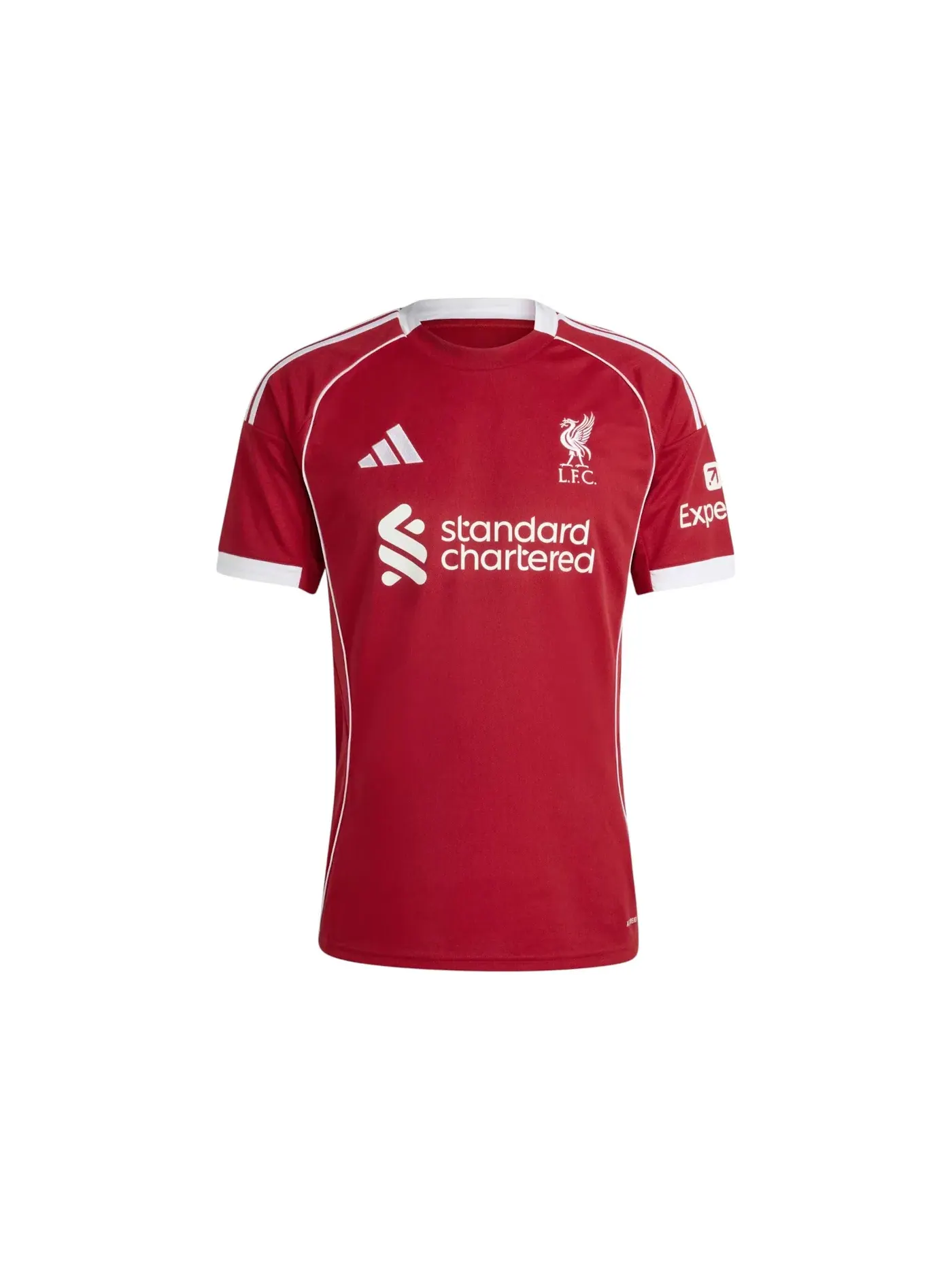 Мужская футбольная футболка Liverpool FC 2025/26 Jersey Adidas — изображение 1 из 2, красный