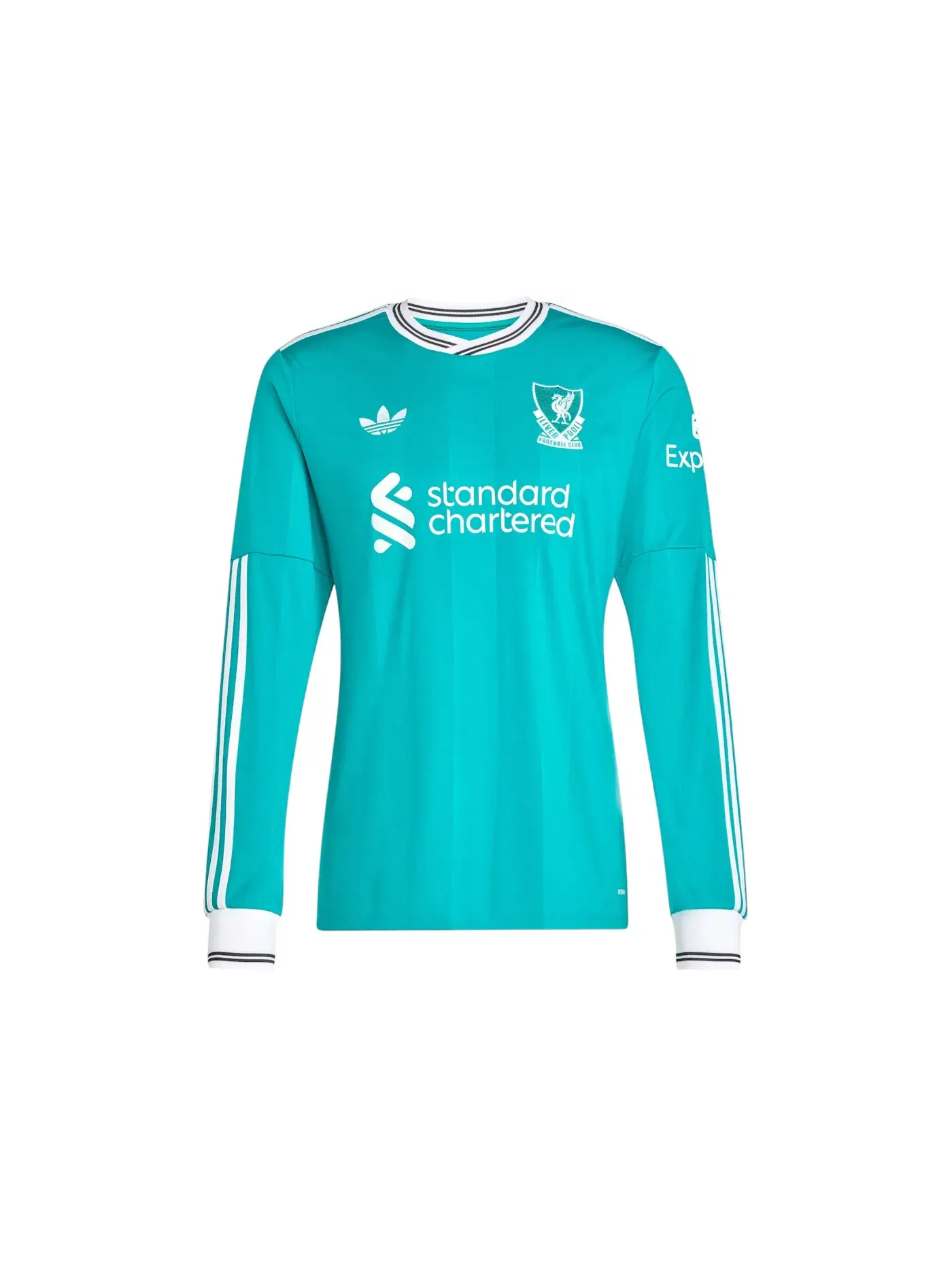 Мужская футболка с длинным рукавом Adidas Liverpool FC 25/26 Long Sleeve Third Jersey Sea Green — изображение 1 из 1