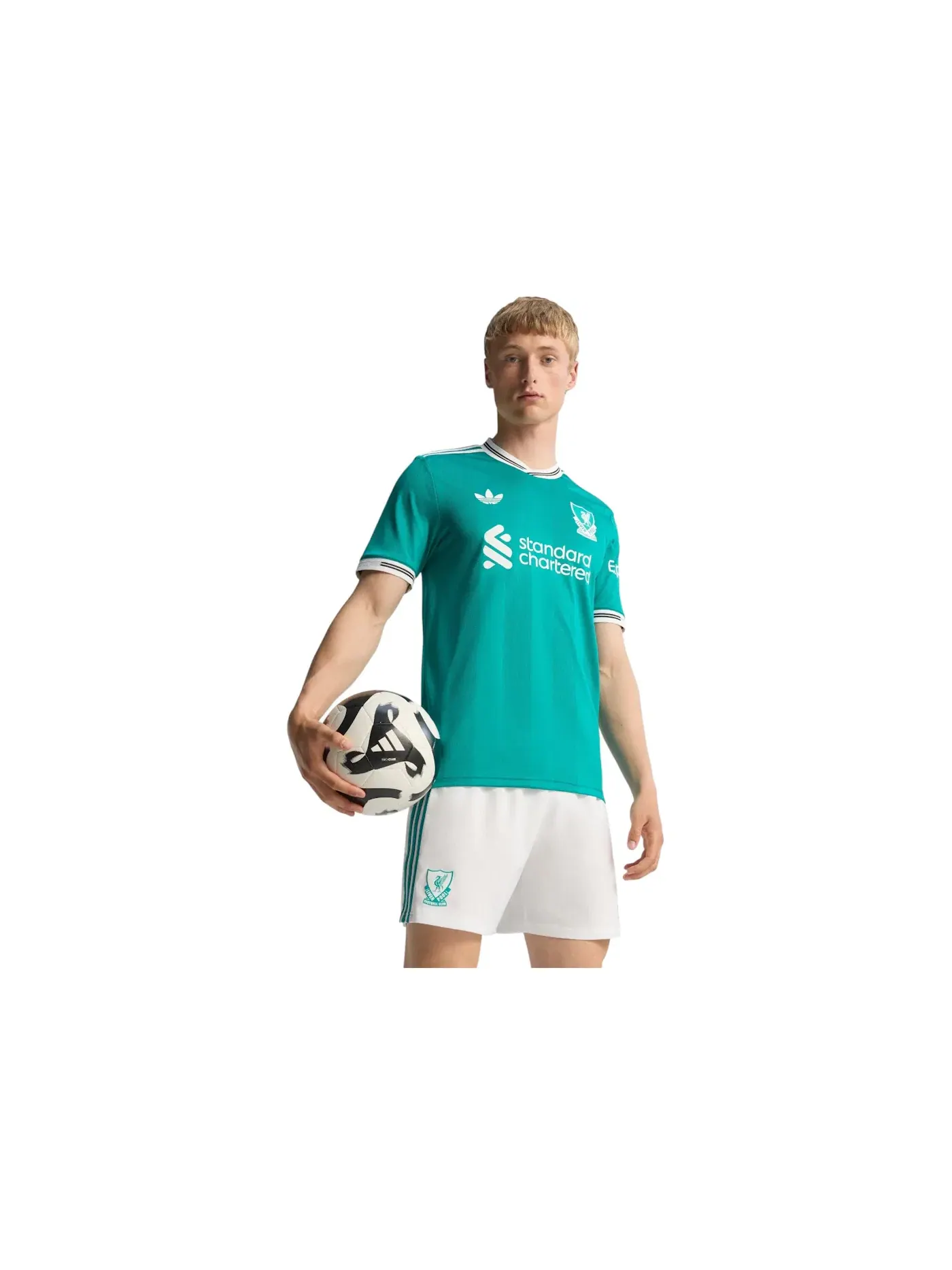 Мужская футбольная джерси с длинным рукавом Jersey Adidas — изображение 1 из 1, зеленый