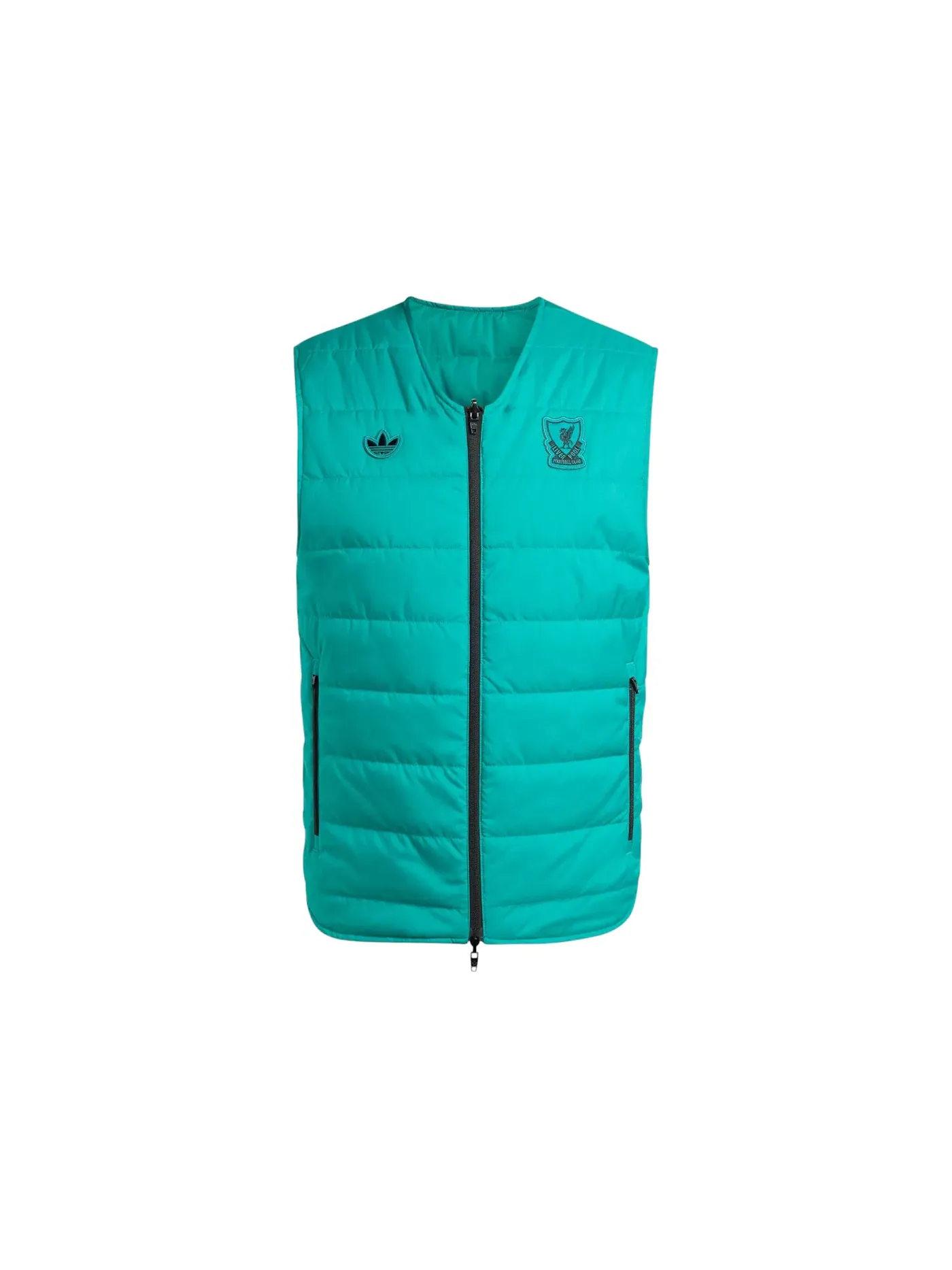 Мужской жилет с принтом Terrace Icons Adidas — изображение 1 из 1, черный зеленый