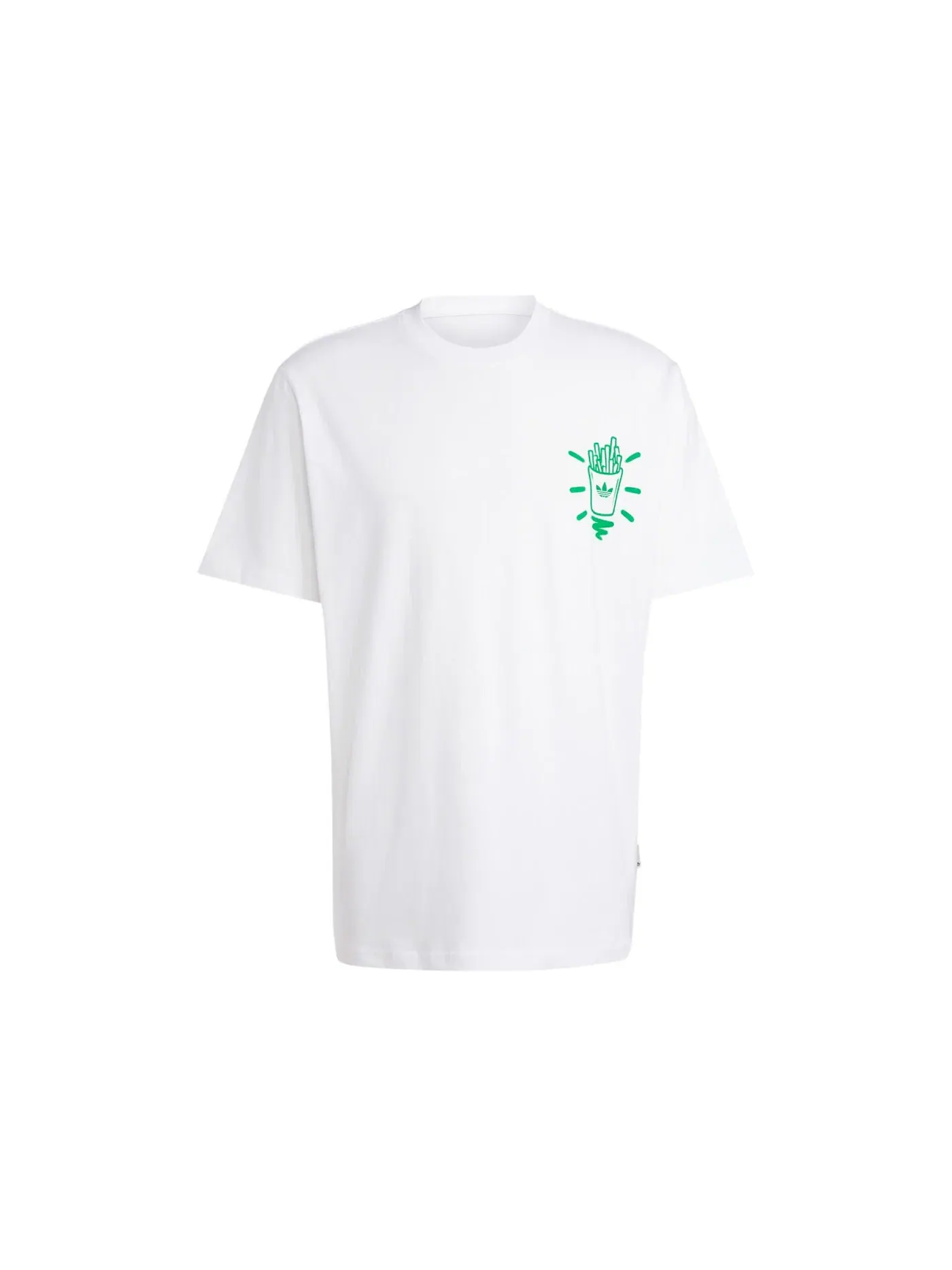 Мужская футболка с принтом T-Shirt Adidas — изображение 1 из 1, белый