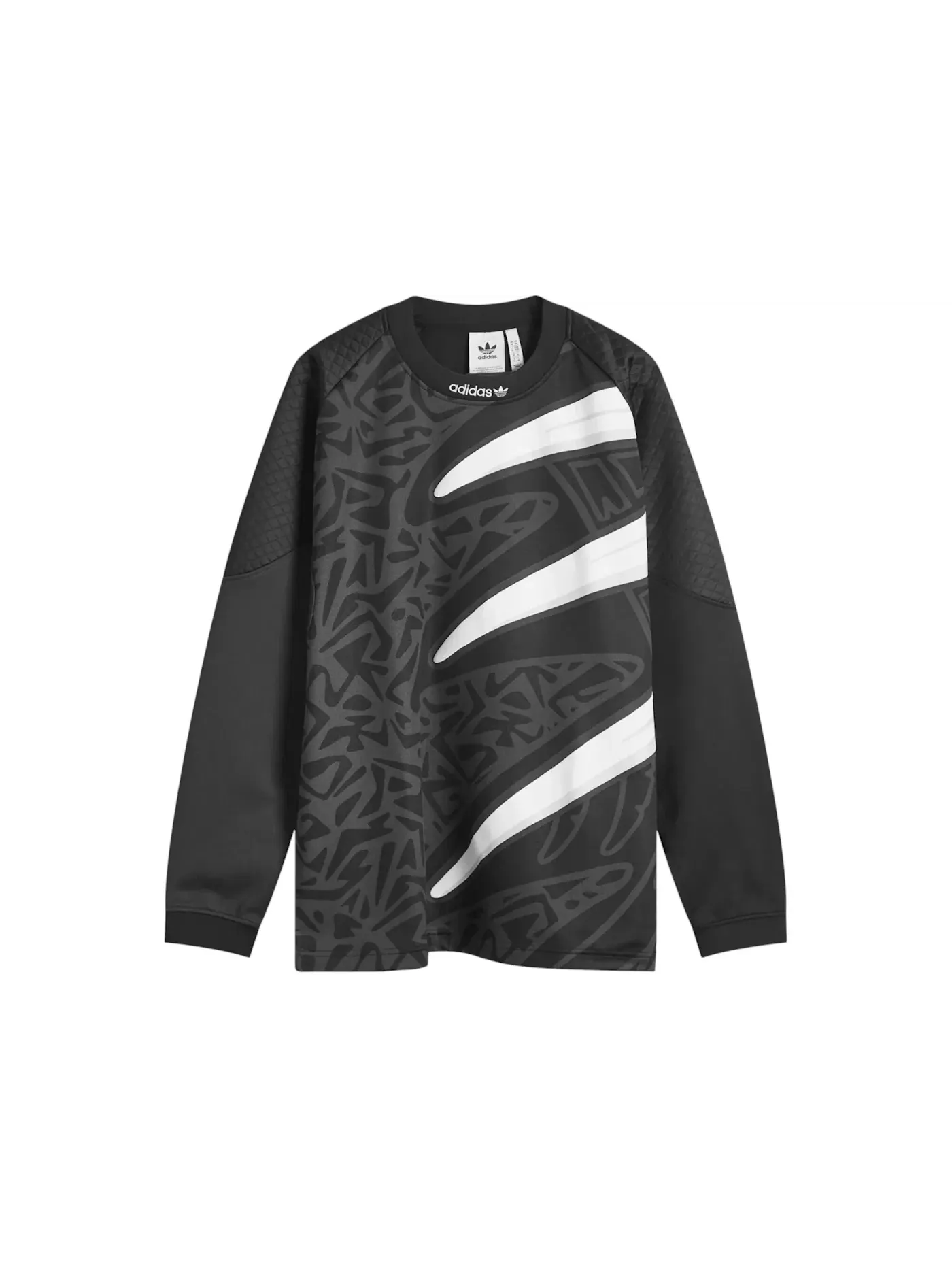 Мужская футболка с длинным рукавом Adidas Jersey — изображение 1 из 1, черный