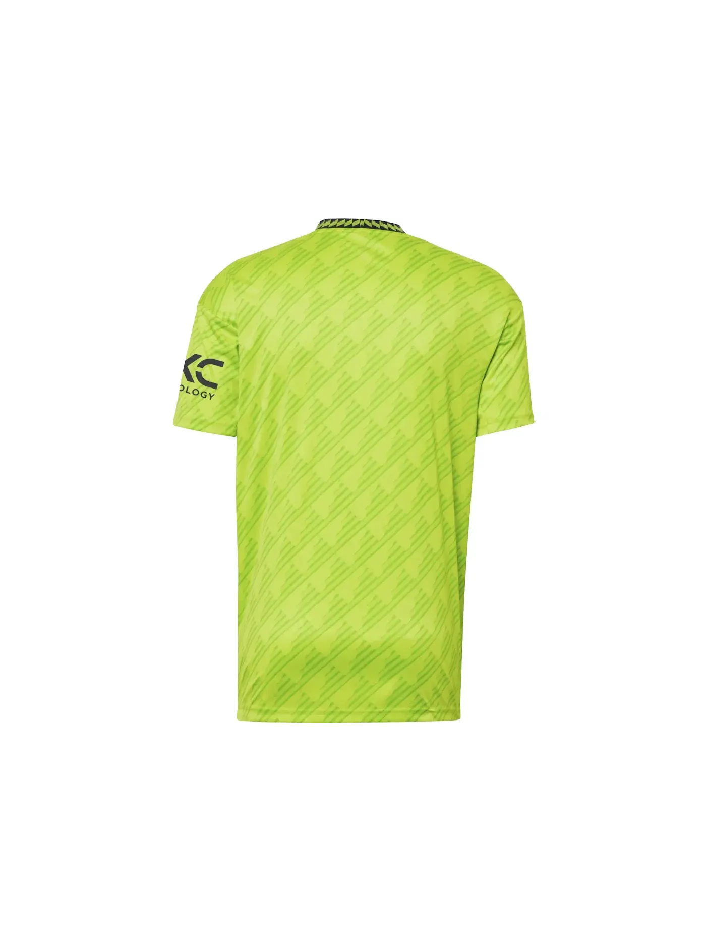 Мужская футболка с принтом Manchester United 22/23 Third Jersey Semi Solar Slime Adidas — изображение 2 из 2, серебристый