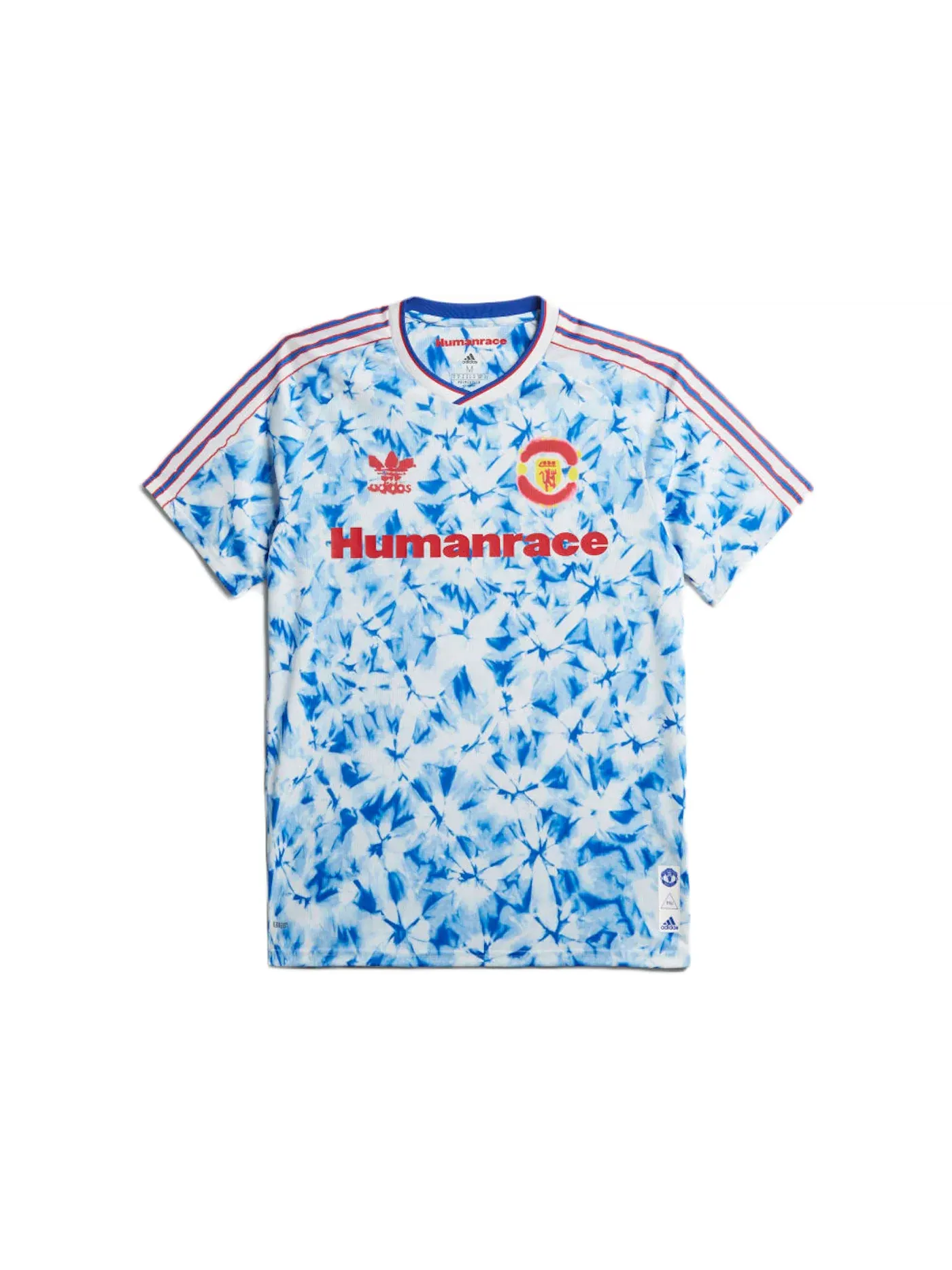 Мужская футбольная футболка с принтом Jersey Adidas — изображение 1 из 2, белый синий