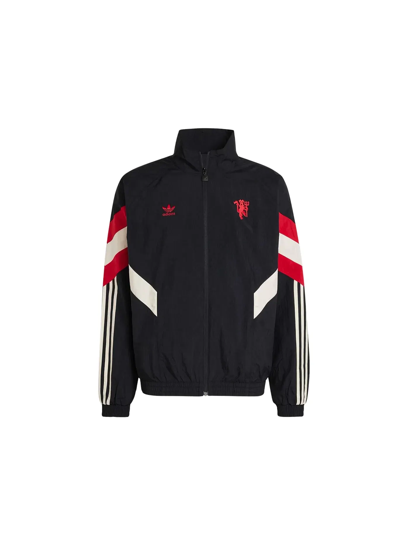 Мужская куртка с длинным рукавом Track Top Adidas — изображение 1 из 1, черный/красный