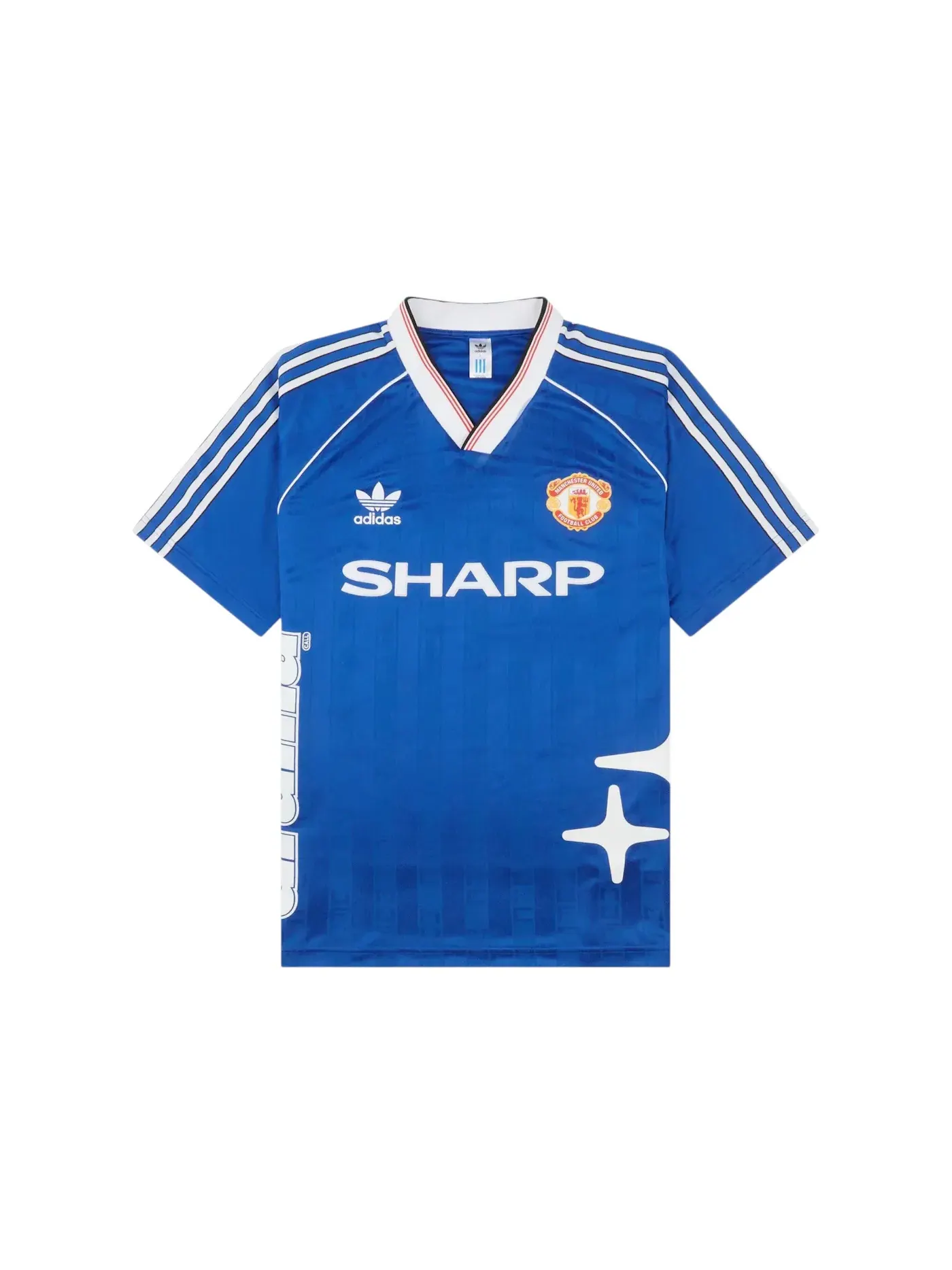 Мужская футболка с длинным рукавом Manchester United Sharp x Drama Call 1988 Jersey Adidas — изображение 1 из 2, синий