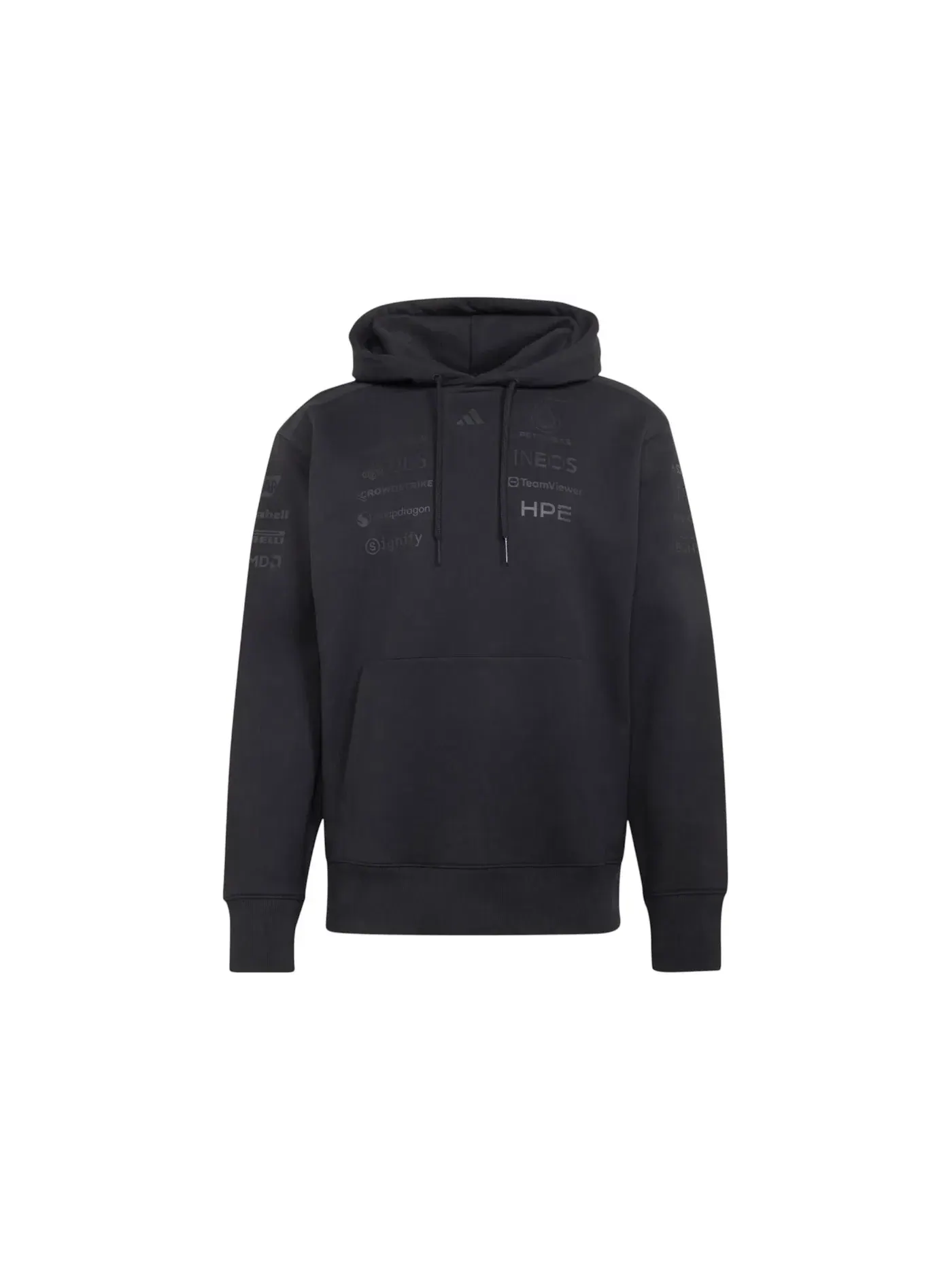 Детская худи Mercedes AMG Petronas Formula 1 Team Night Driver Adidas — изображение 1 из 1, черный