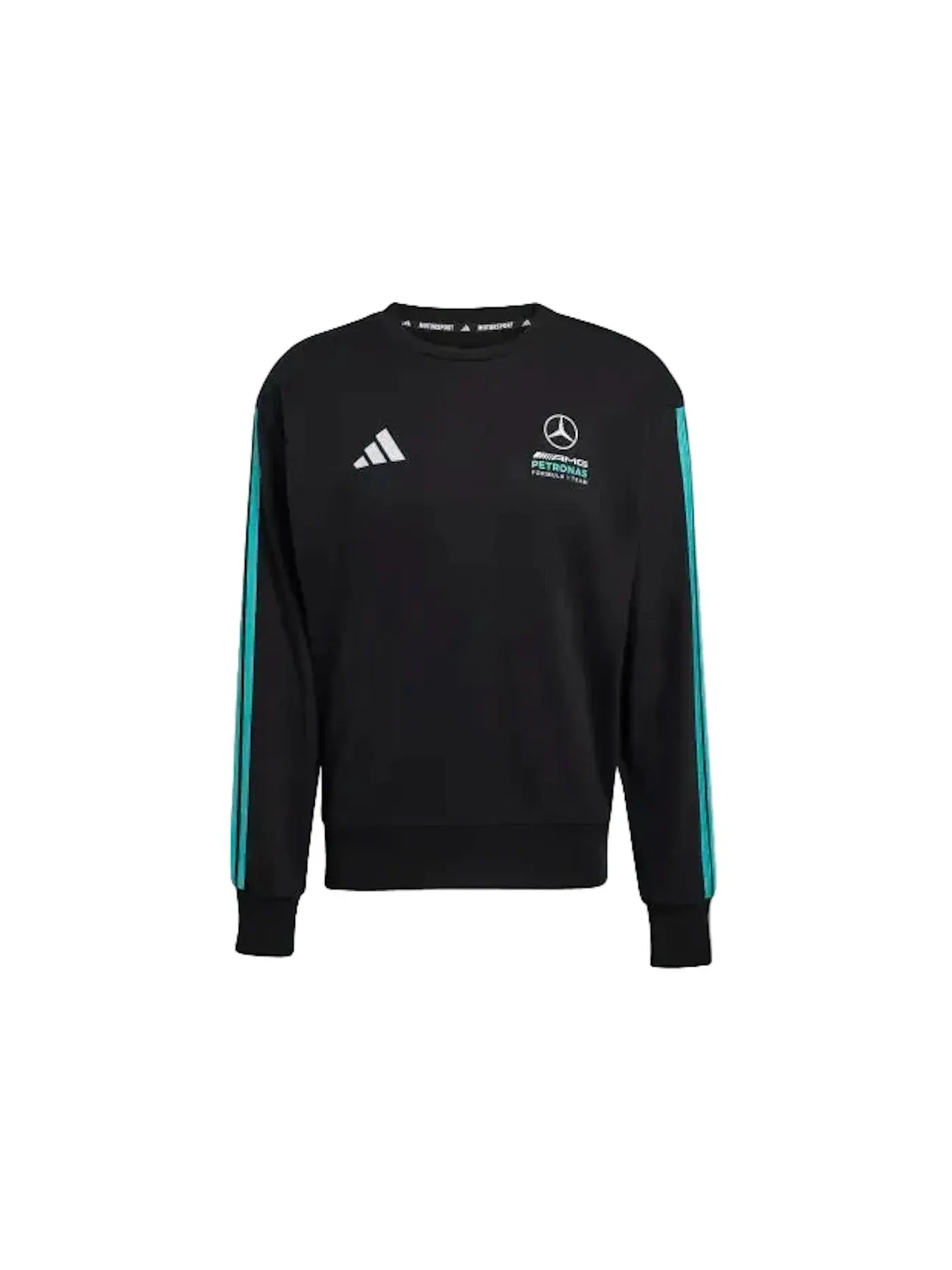 Мужской свитшот команды Mercedes AMG Petronas Formula 1 Adidas — изображение 1 из 1, черный