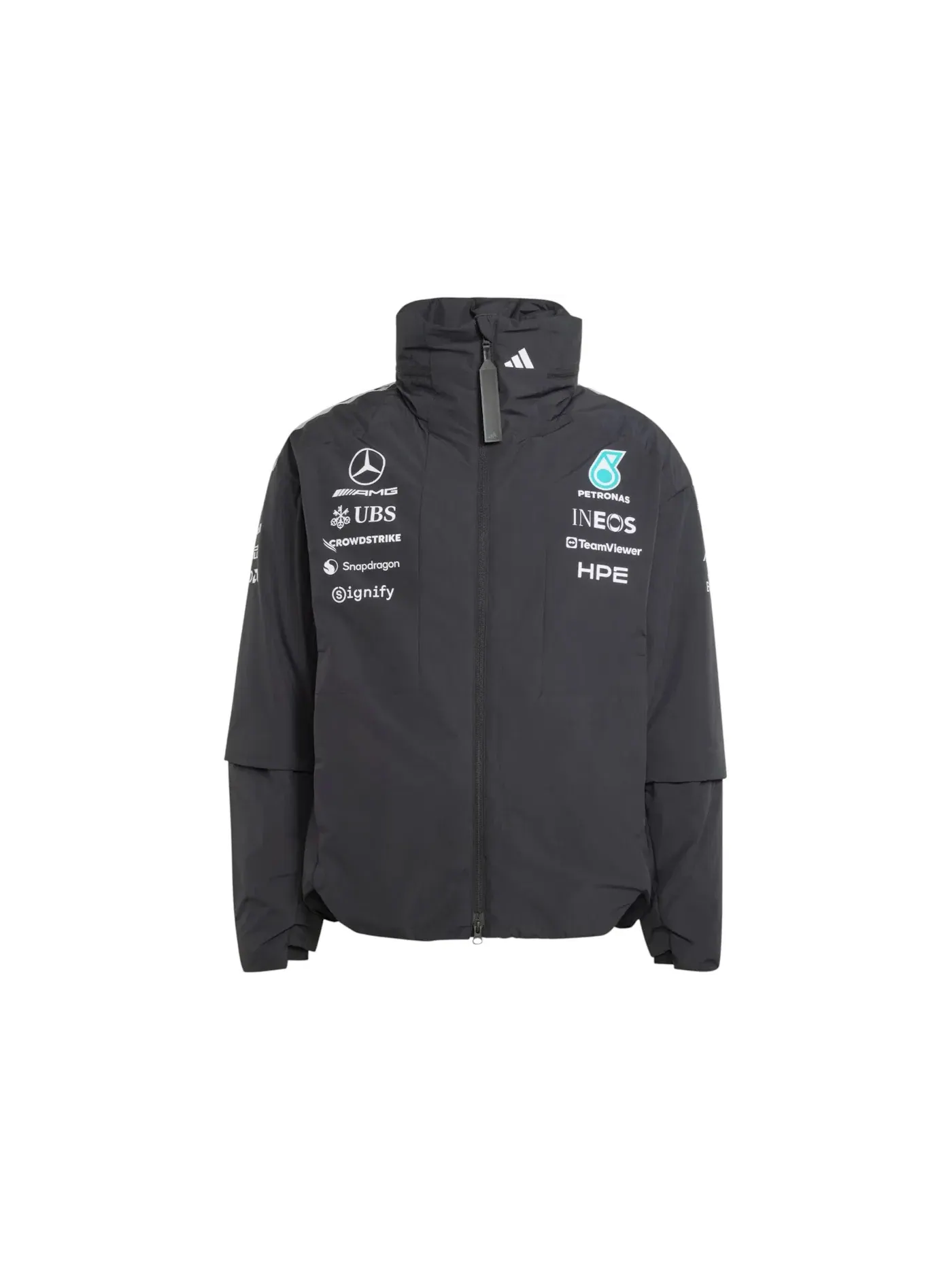 Мужская куртка Mercedes AMG Petronas Formula 1 Team Engineers Jacket Adidas — изображение 1 из 1, черный