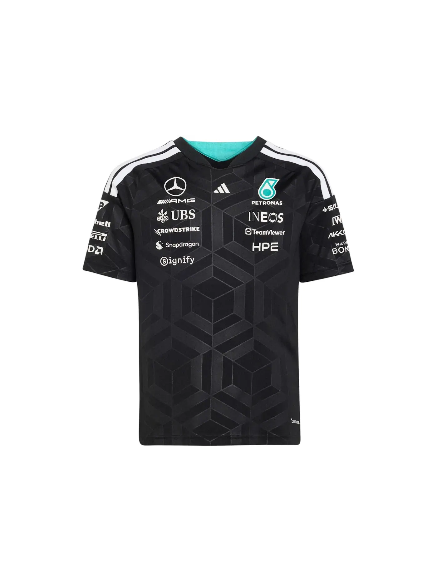 Мужская футболка с принтом Jersey Adidas — изображение 1 из 1, черный