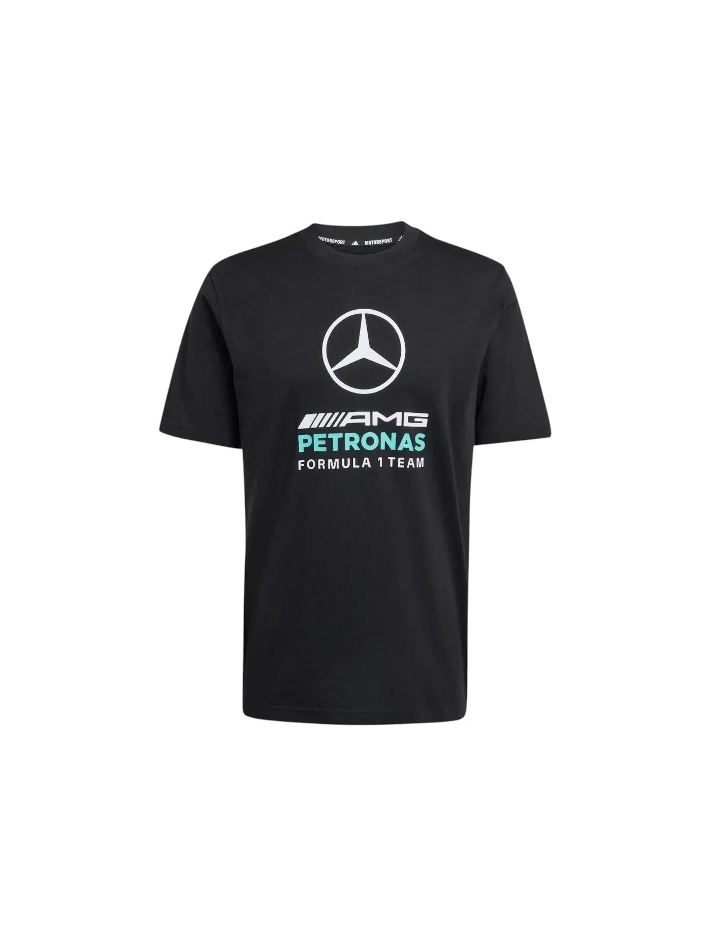 Мужская футболка с принтом Mercedes AMG Petronas Formula 1 Team DNA Graphic Tee Adidas — изображение 1 из 1, черный