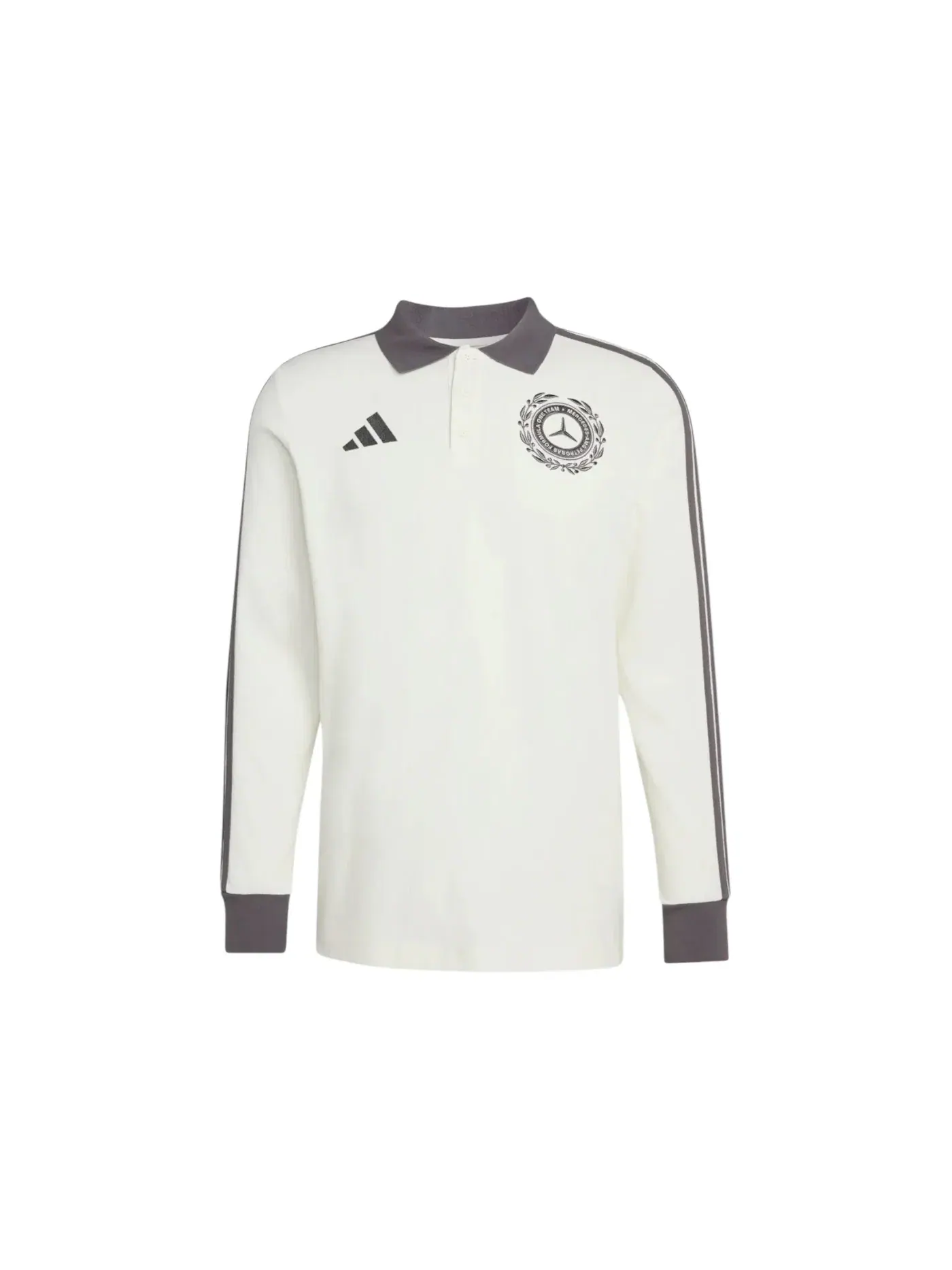 Мужское поло Regular Fit Mercedes AMG Petronas Formula 1 Team Silver Arrows Icon Adidas — изображение 1 из 1, белый