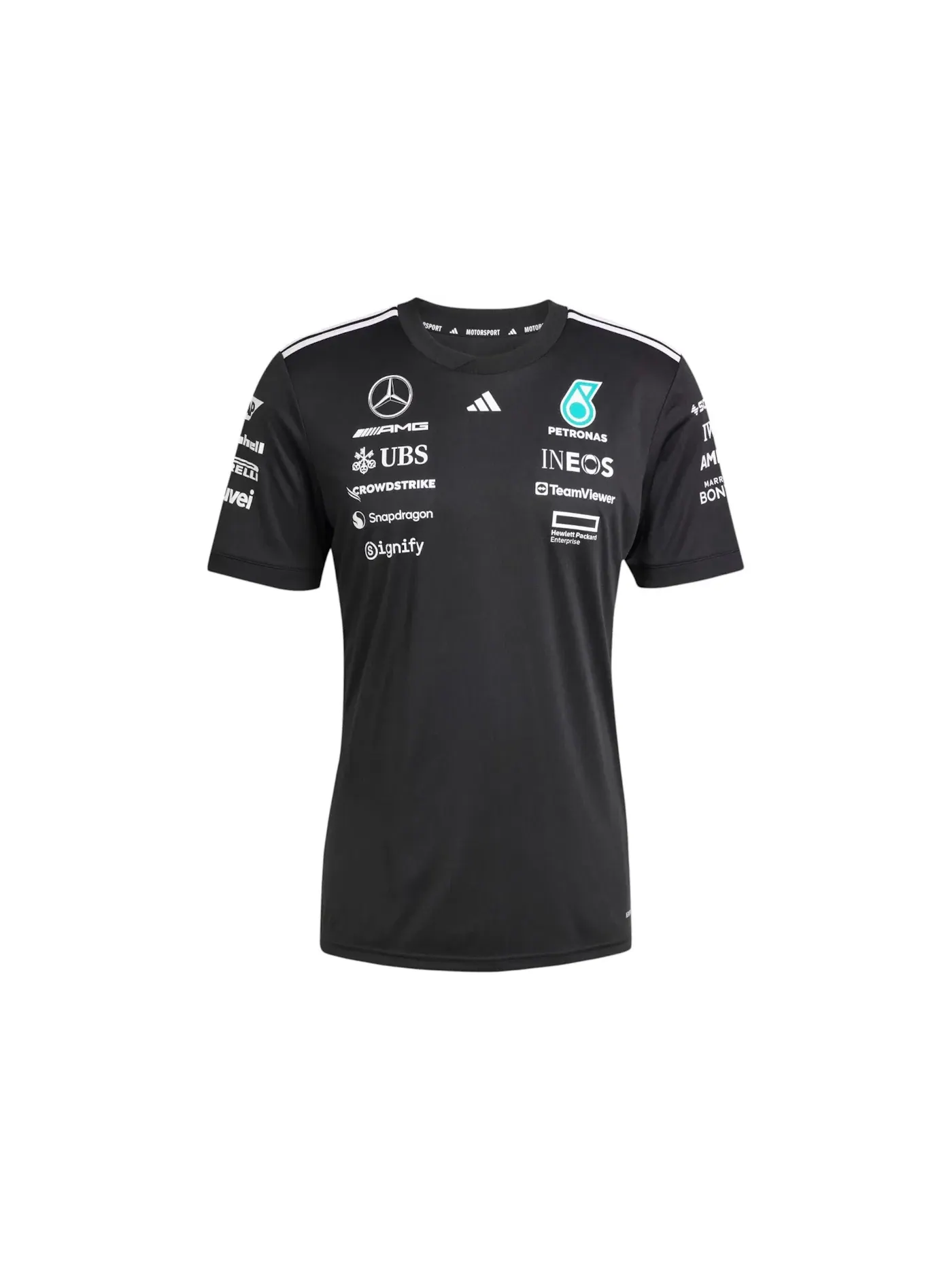 Мужская футболка с длинным рукавом Jersey Adidas — изображение 1 из 1, черный/белый