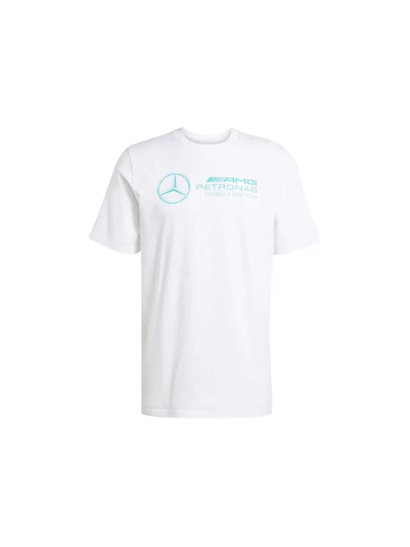 Мужская футболка с принтом Mercedes AMG Petronas Formula Team Dna Graphic T-Shirt Adidas — изображение 1 из 1, белый