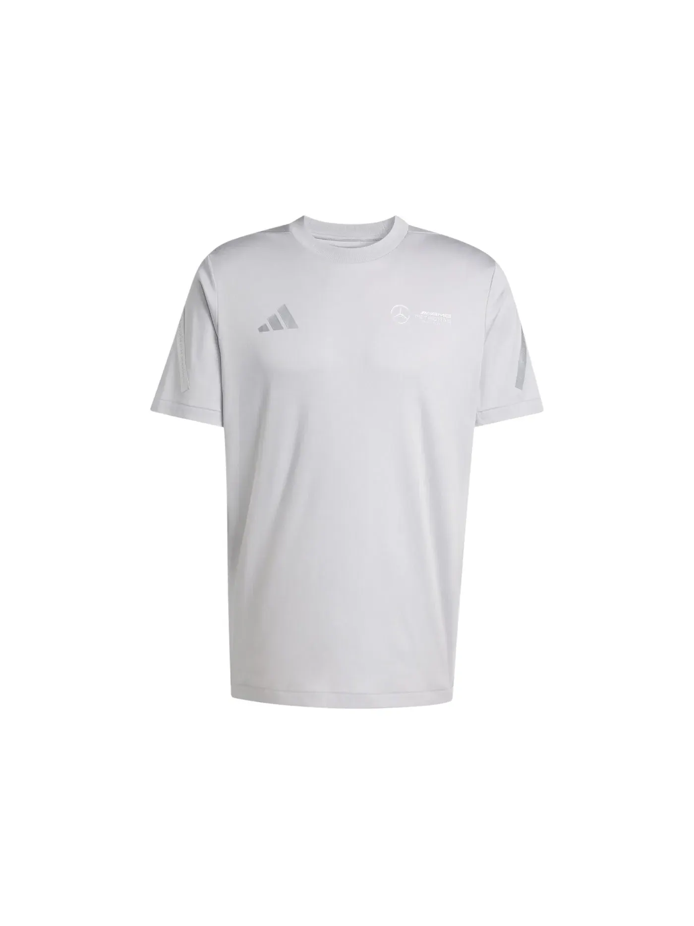 Мужская футболка с принтом Mercedes-AMG Petronas Formula Team Silver Arrows Tee Adidas — изображение 1 из 1, серый