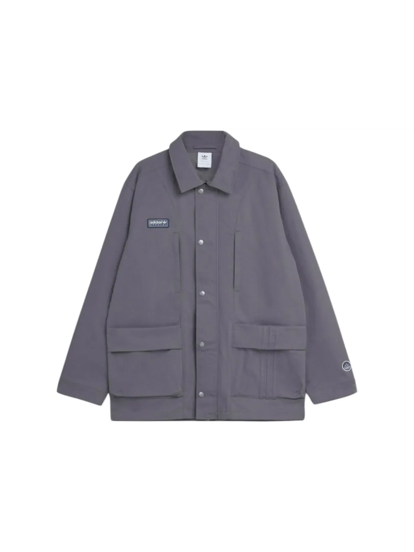 Мужская куртка с длинным рукавом Adidas Merkland SPZL Jacket — изображение 1 из 1, серый