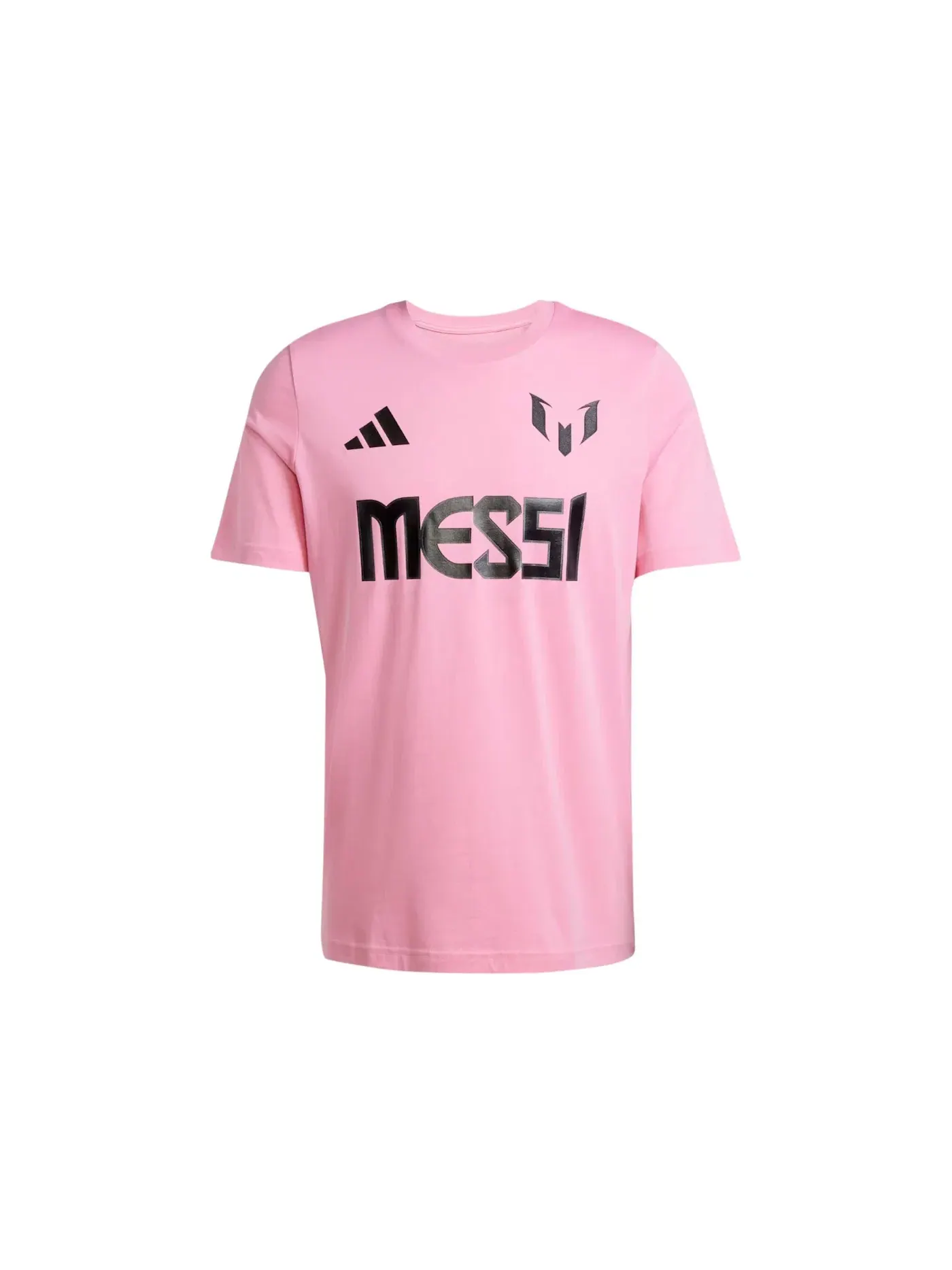 Мужская футболка с принтом Messi Name And Number Graphic Tee Adidas — изображение 1 из 1, розовый