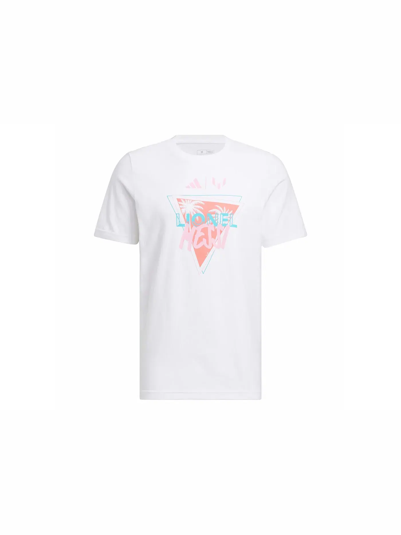 Мужская футболка с принтом Adidas Messi Tee Adidas — изображение 1 из 1, белый