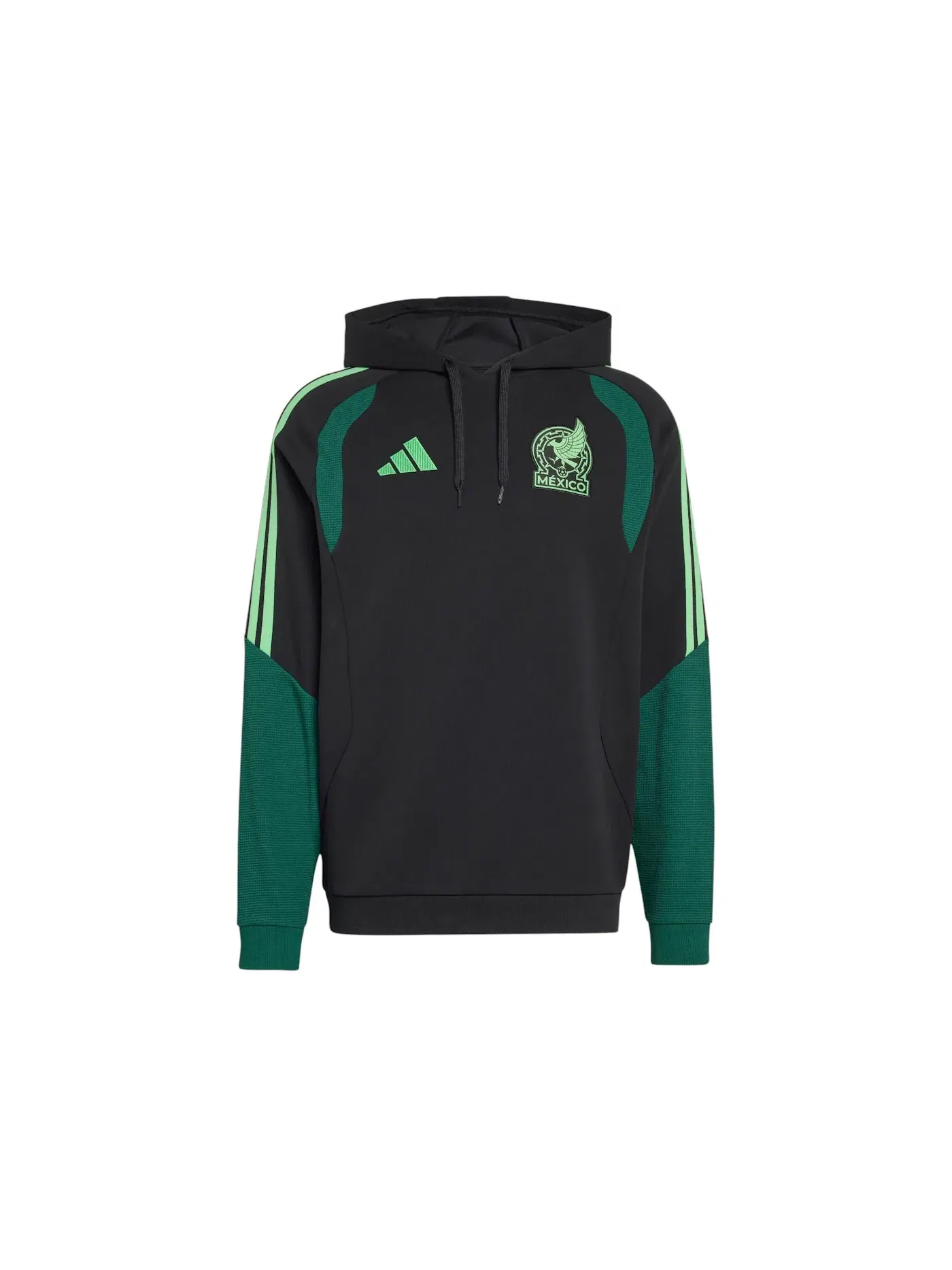 Мужской свитшот с капюшоном Adidas Mexico 2026 Tiro Sweat Hoodie — изображение 1 из 1, черный