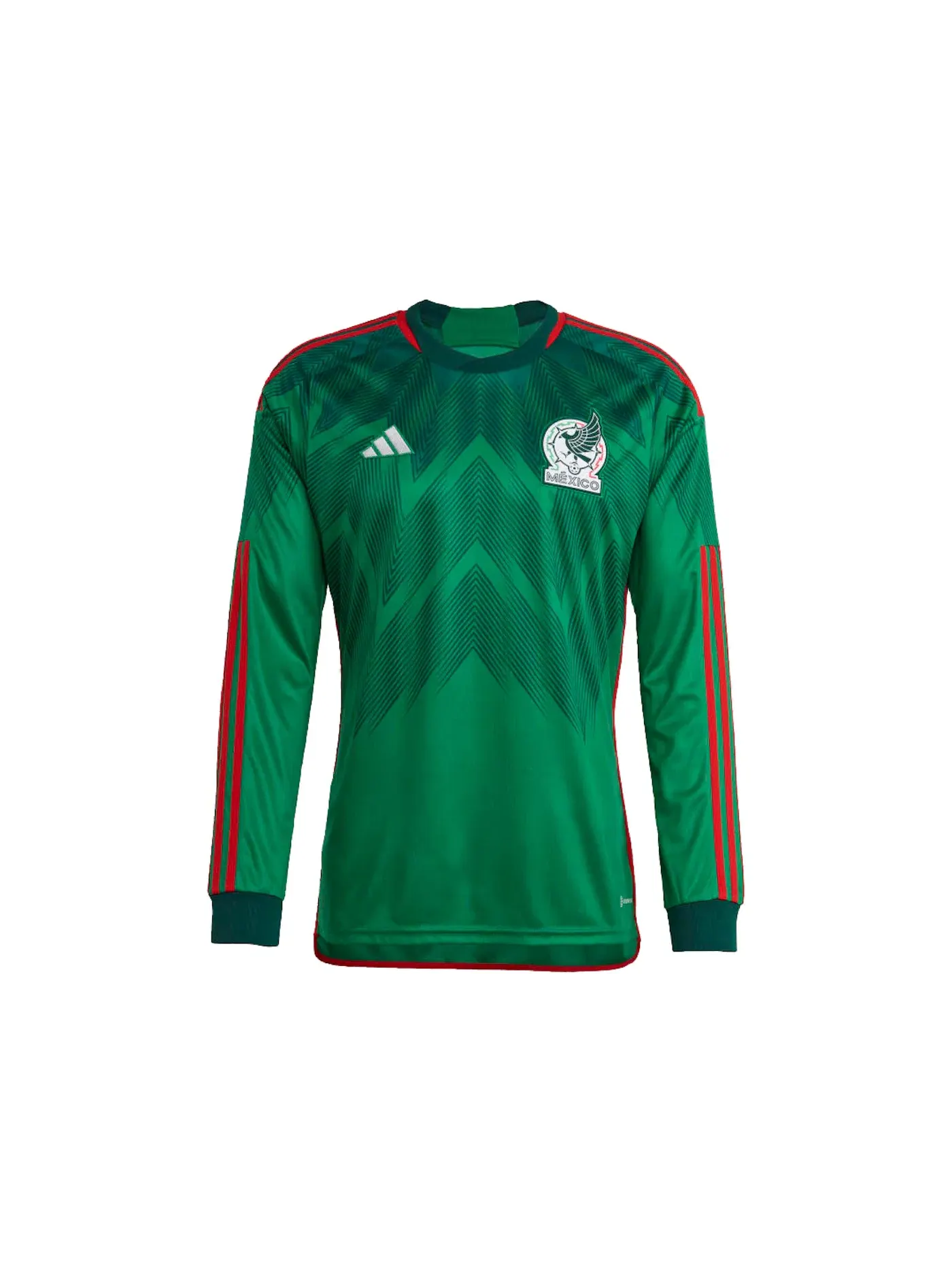 Мужская футболка с длинным рукавом Mexico 22 Home Jersey Adidas — изображение 1 из 2, зеленый/зеленый