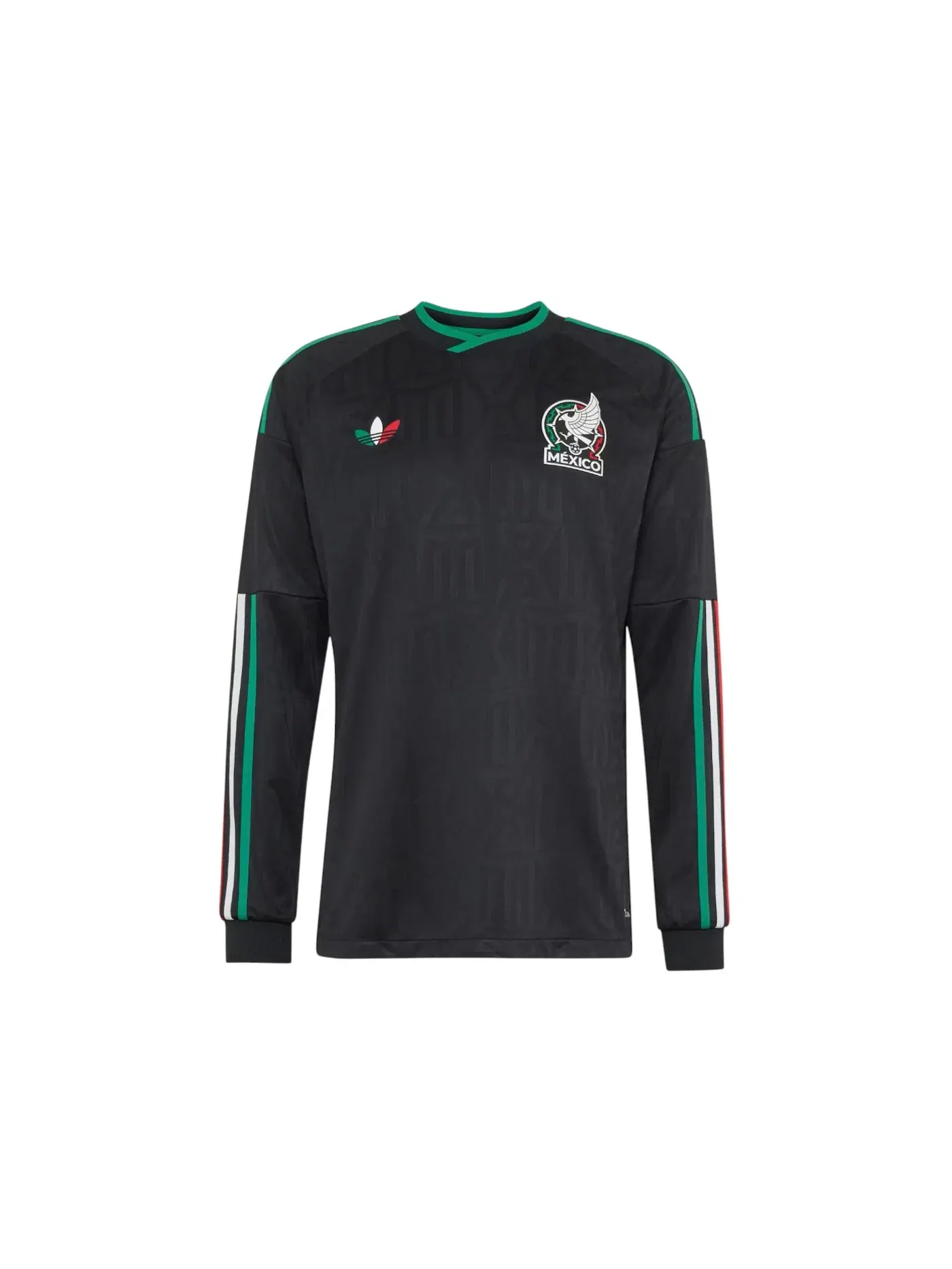 Мужская футболка с длинным рукавом Adidas Mexico 26 Third Jersey — изображение 1 из 2, черный