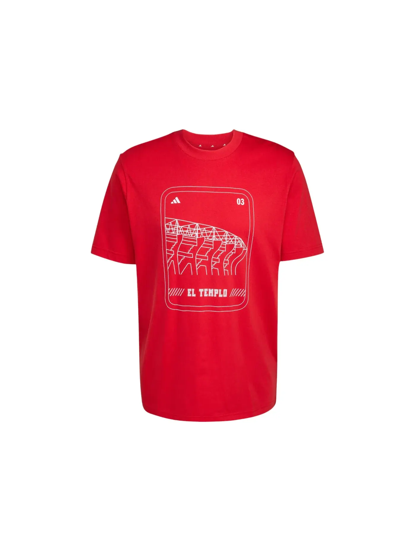 Мужская футболка с длинным рукавом Adidas T-Shirt — изображение 1 из 1, красный