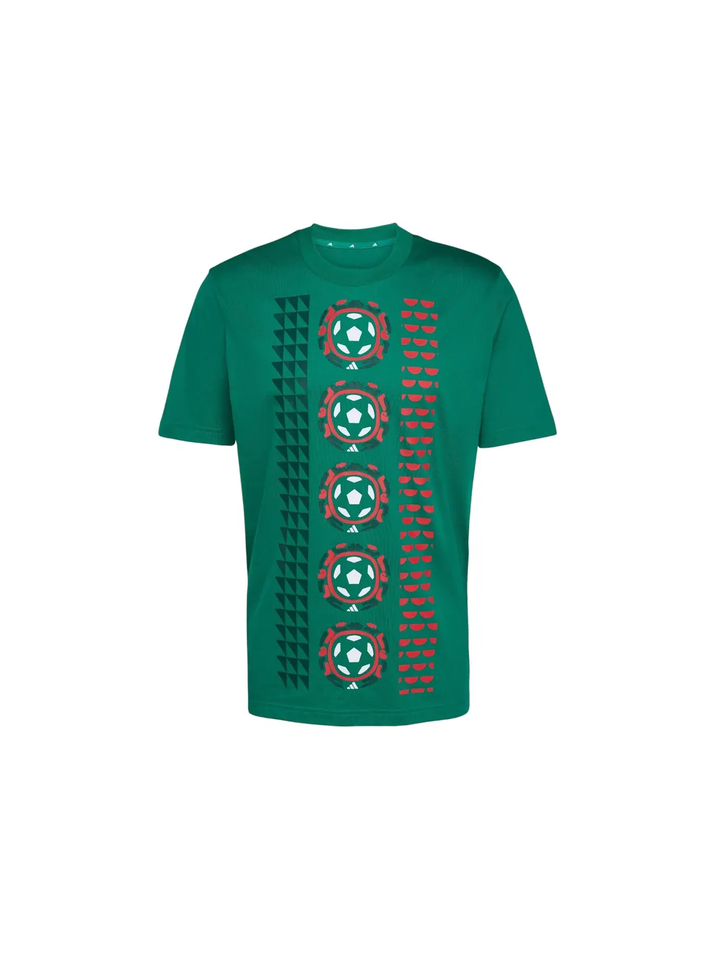 Мужская футболка с принтом Adidas Mexico DNA T-Shirt Adidas — изображение 1 из 1, зеленый