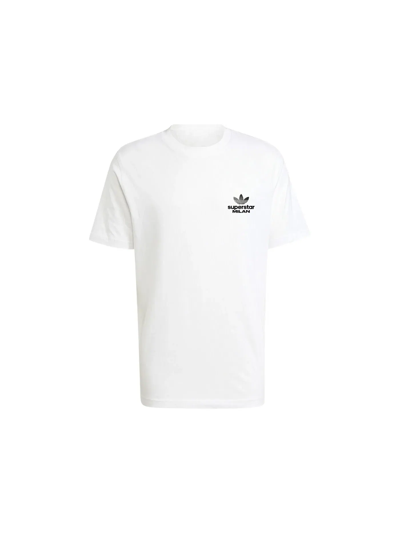 Мужская футболка с принтом Adidas Milan Superstar Graphic T-Shirt — изображение 1 из 1, белый