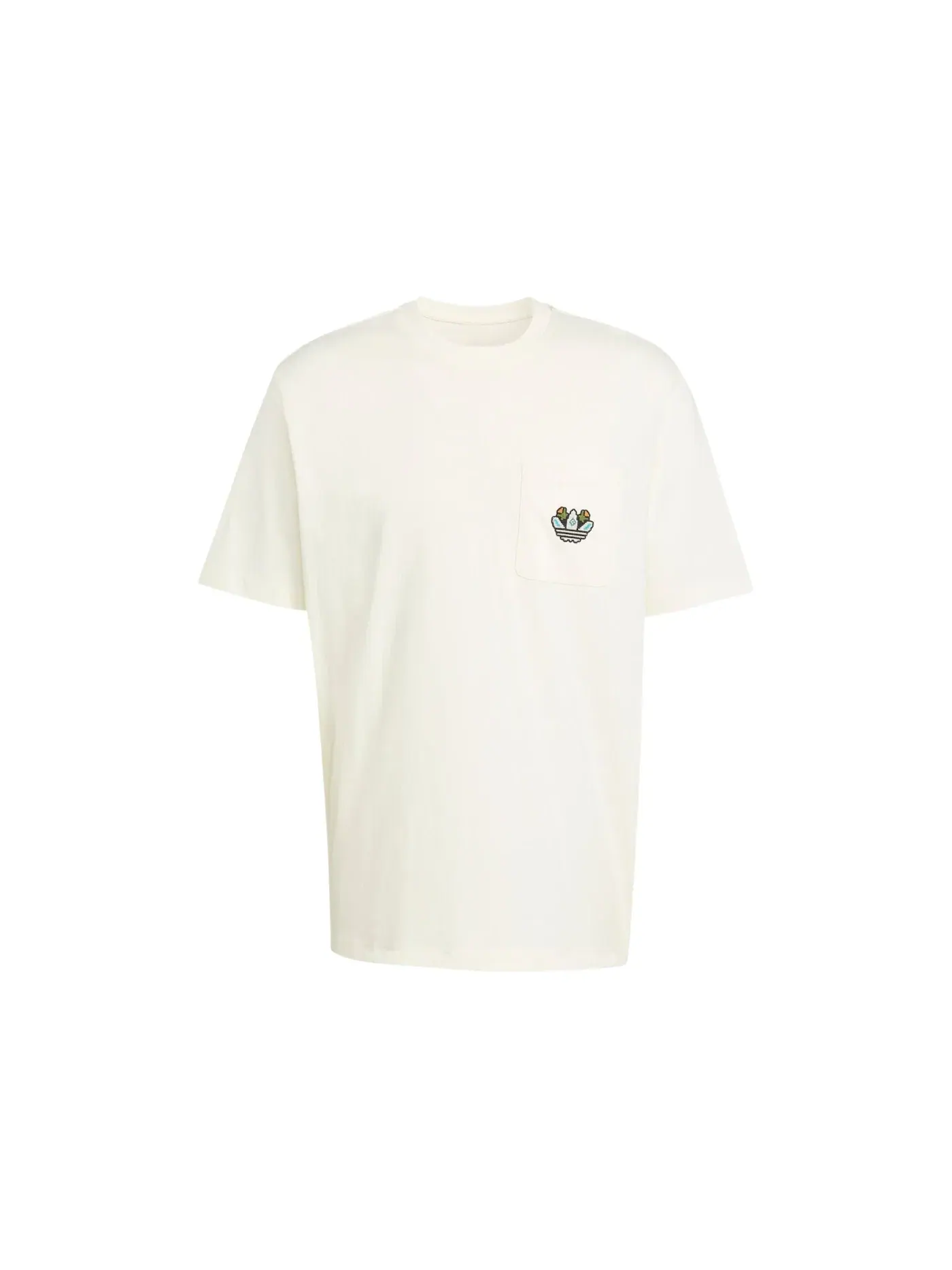 Мужская футболка свободного кроя с принтом Adidas Monogram Loose Tee — изображение 1 из 1, белый